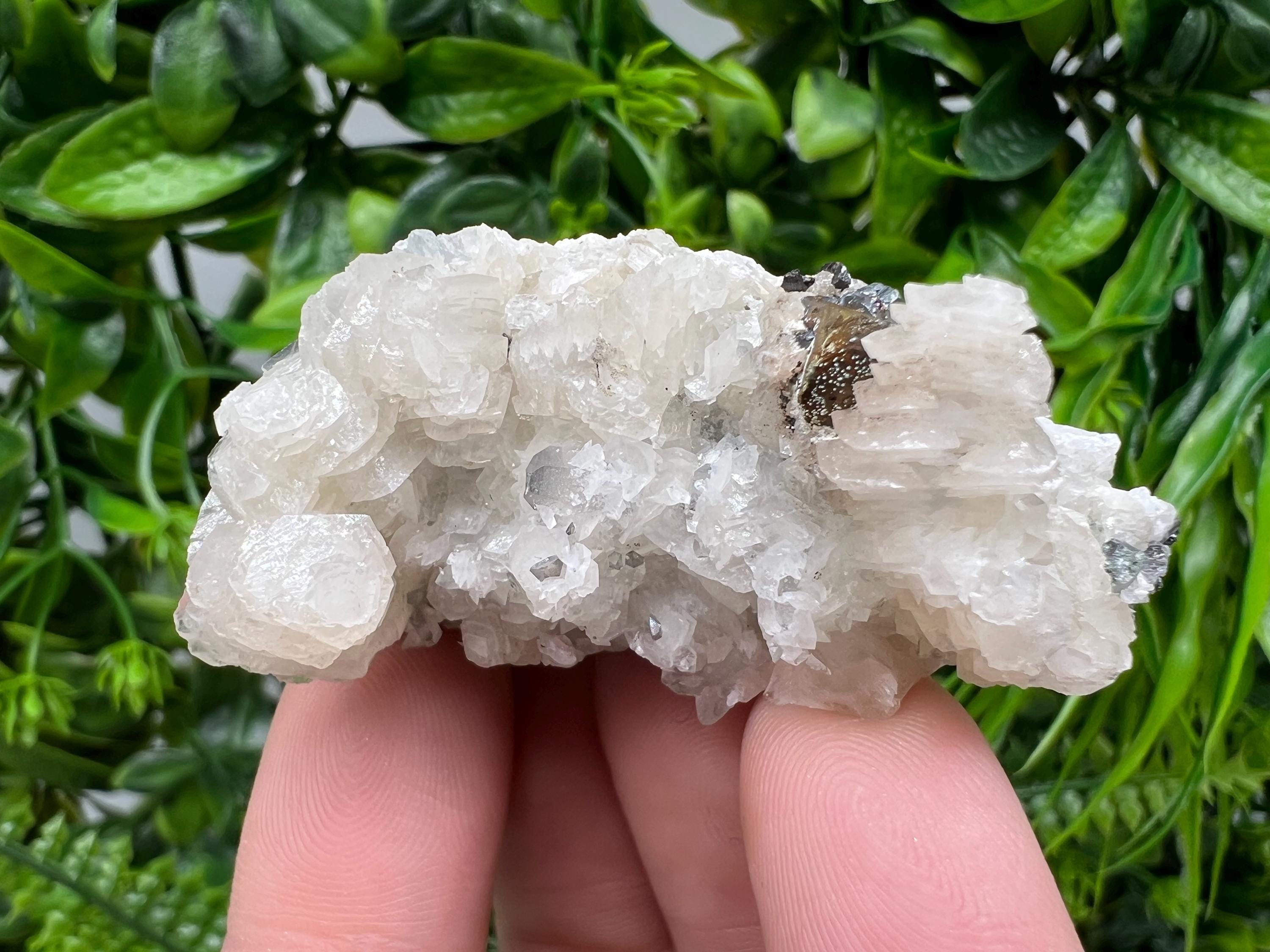 Calcite on Quartz Specimen, Borieva Mine, Madan Bulgaria