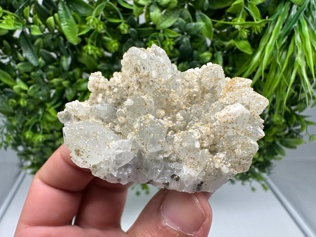 Quartz whit Brown Rhodochrosite from Djurcovo mine,Bulgaria,Quartz,Rhodochrosite cluster,natural mineral,collection crystal,mineral specimen