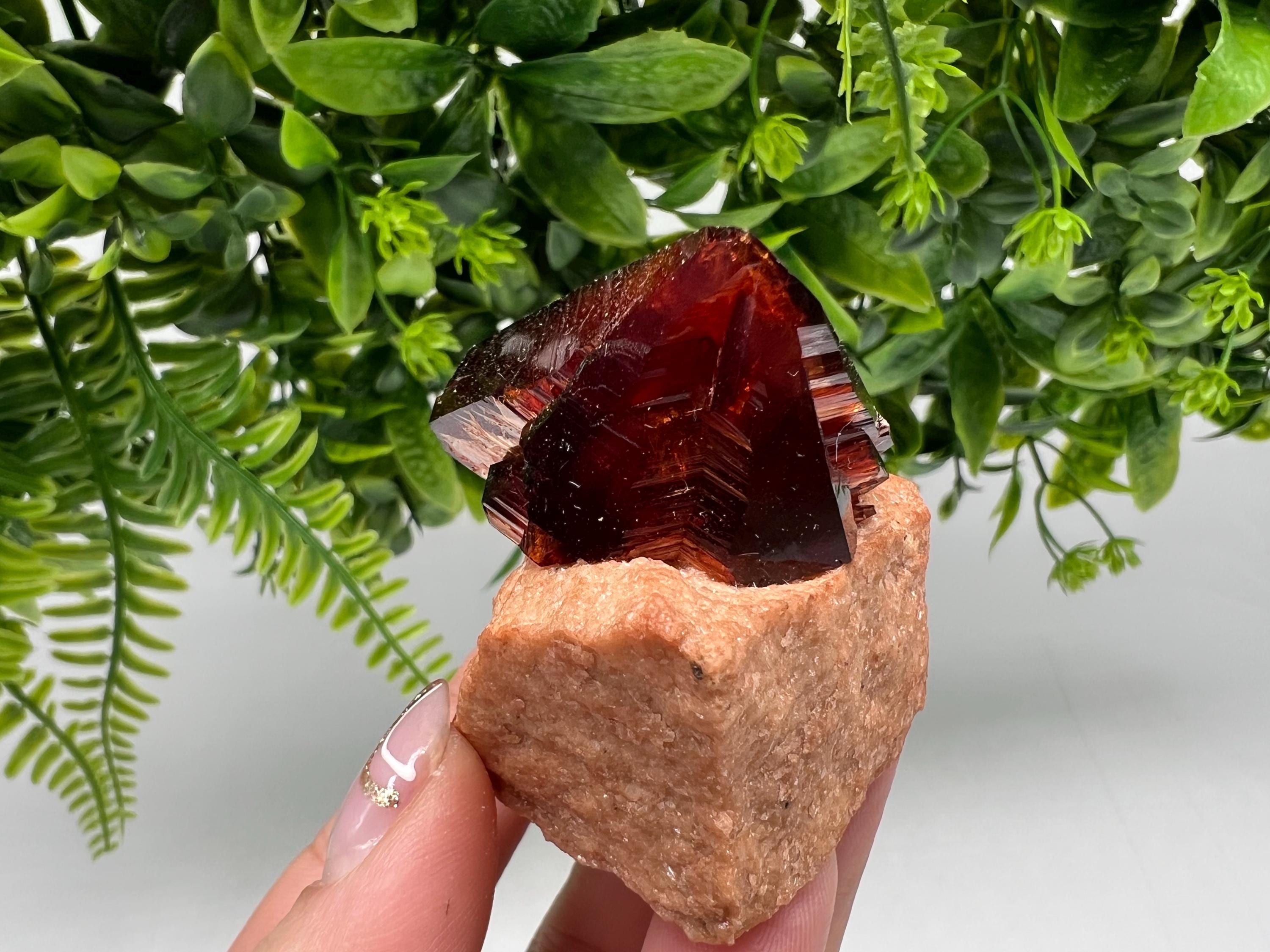 Orange-Brown Arcanite Mineral Specimen, Santa Ana Tin Mine