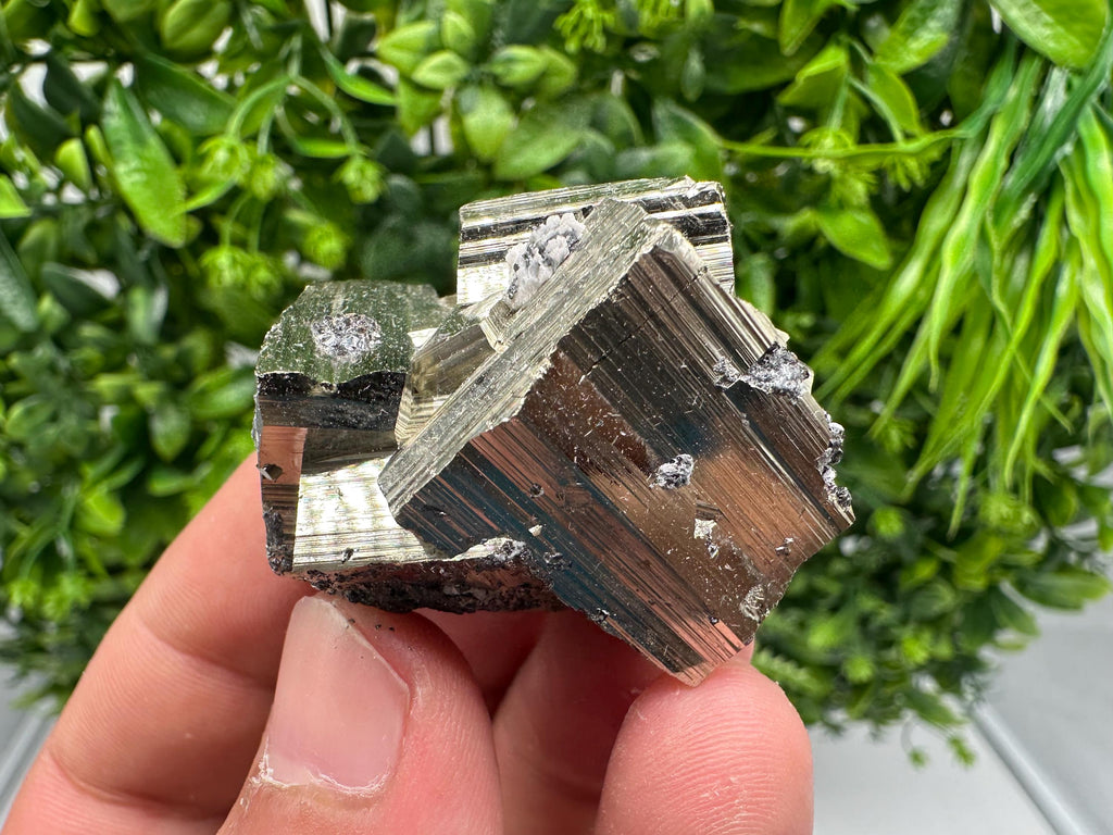 Wonderful Rainbow Pyrite whit Calcite,natural minerals souvenir Crystal,collection stone,rare minerals,home decor,Borieva Bulgaria