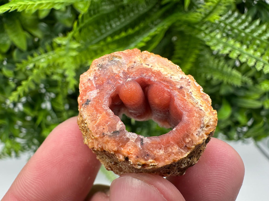 Red Chalcedony Crystal, Moroccan Mineral Specimen, Souvenir Gift