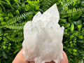 Quartz Cluster with Rhodochrosite and Chlorite Inclusions
