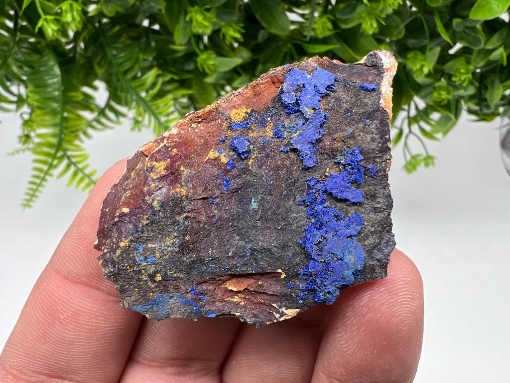 Azurite Malachite Mineral Specimen, Morocco Crystal, Collector Stone