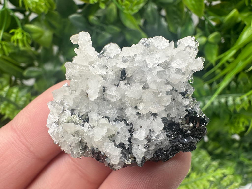 Calcite on Quartz Mineral Specimen, Borieva Mine, Bulgaria