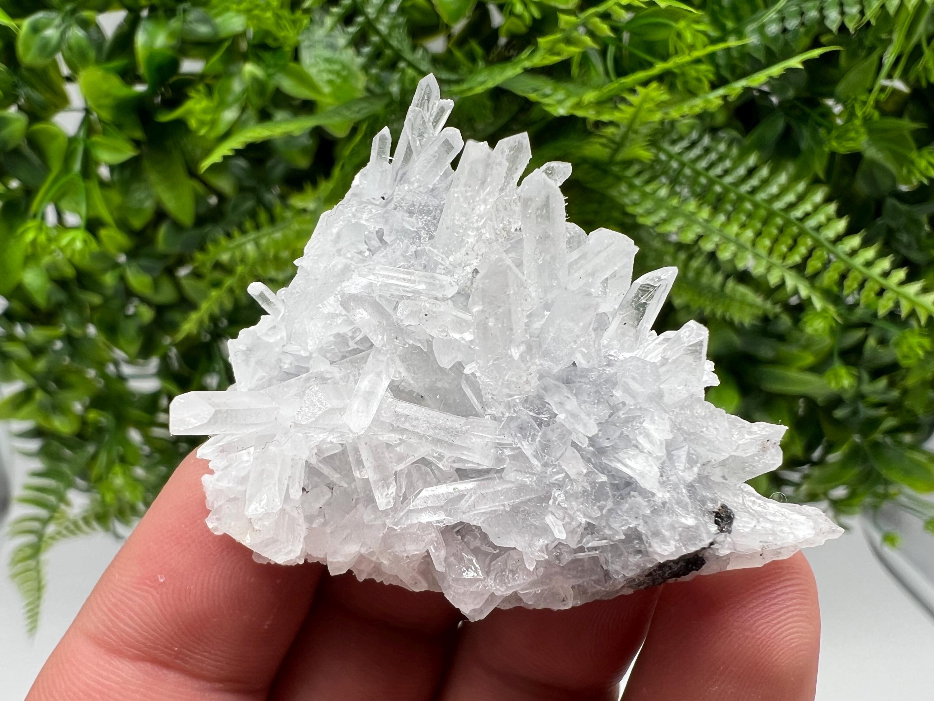 Borieva Mine Transparent Quartz Cluster, Natural Crystal Specimen