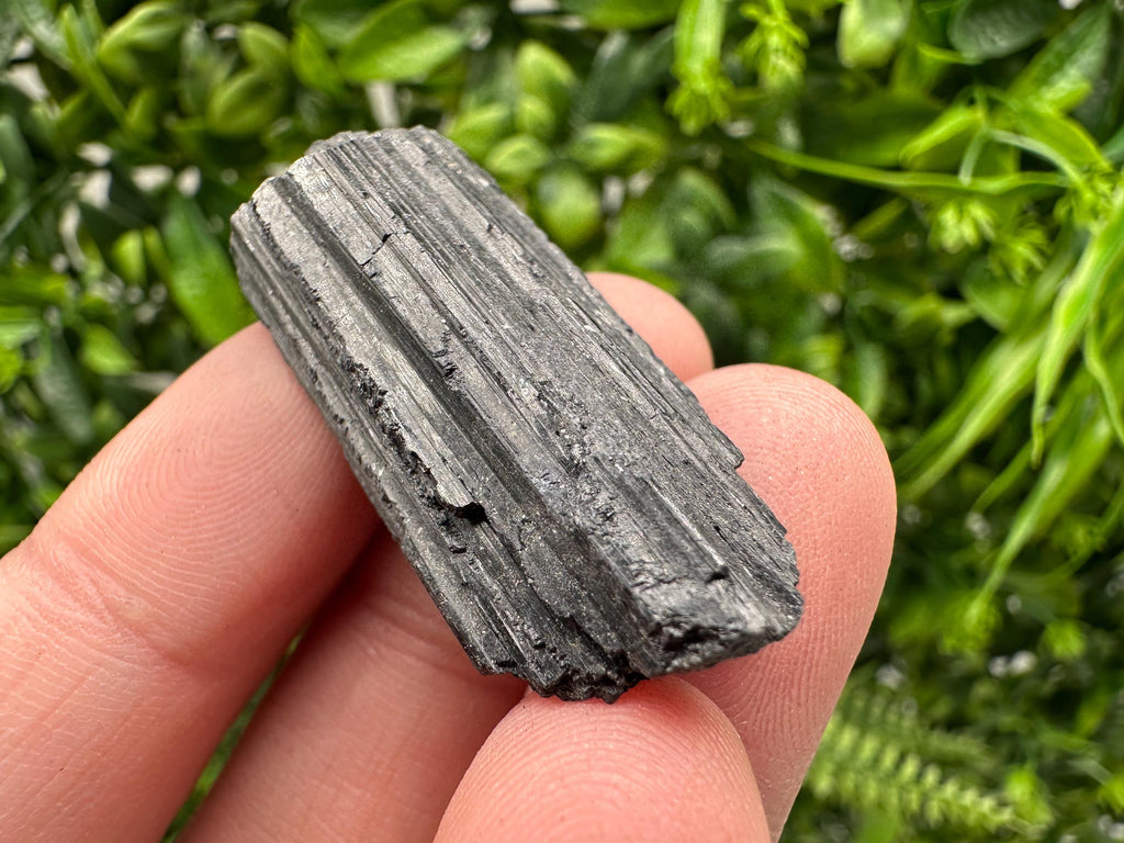 Natural Black Tourmaline Crystal – Raw Protective Stone, Healing Crystal, Grounding Mineral Gift