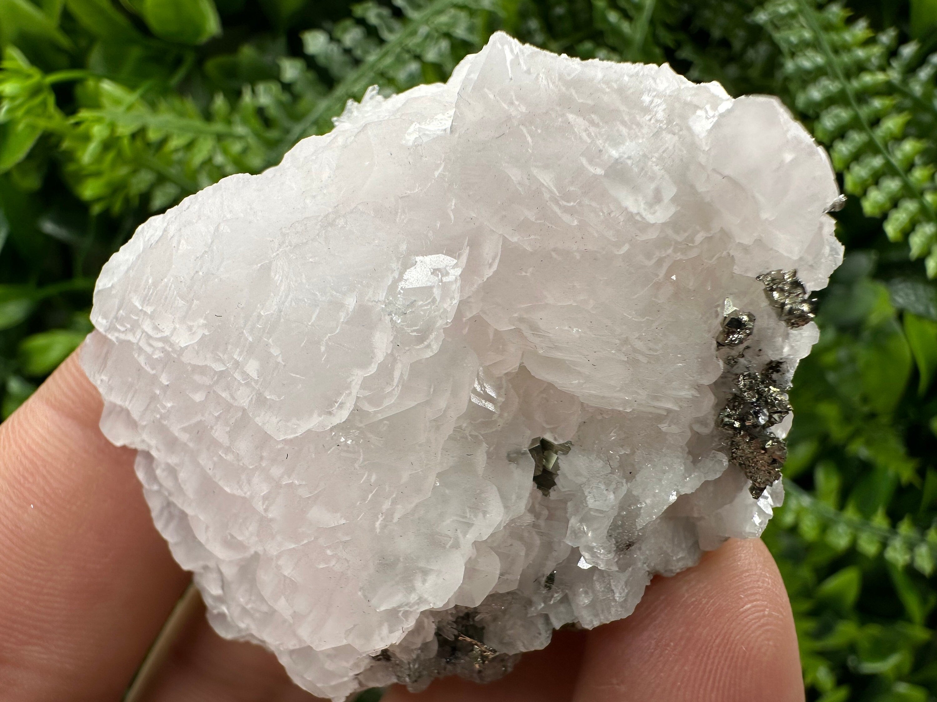 UV Fluorescent Calcite, Sphalerite, and Quartz Crystal - Bulgaria Mineral Specimen