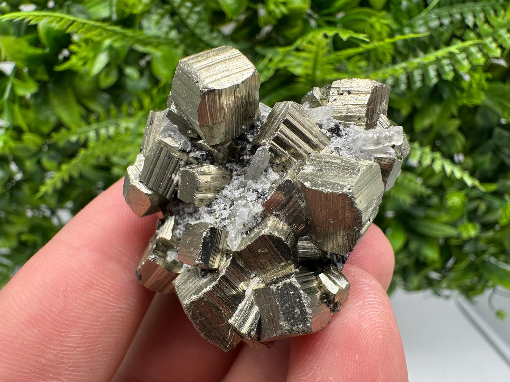 Wonderful Rainbow Pyrite whit Calcite,natural minerals souvenir Crystal,collection stone,rare minerals,home decor,Borieva Bulgaria
