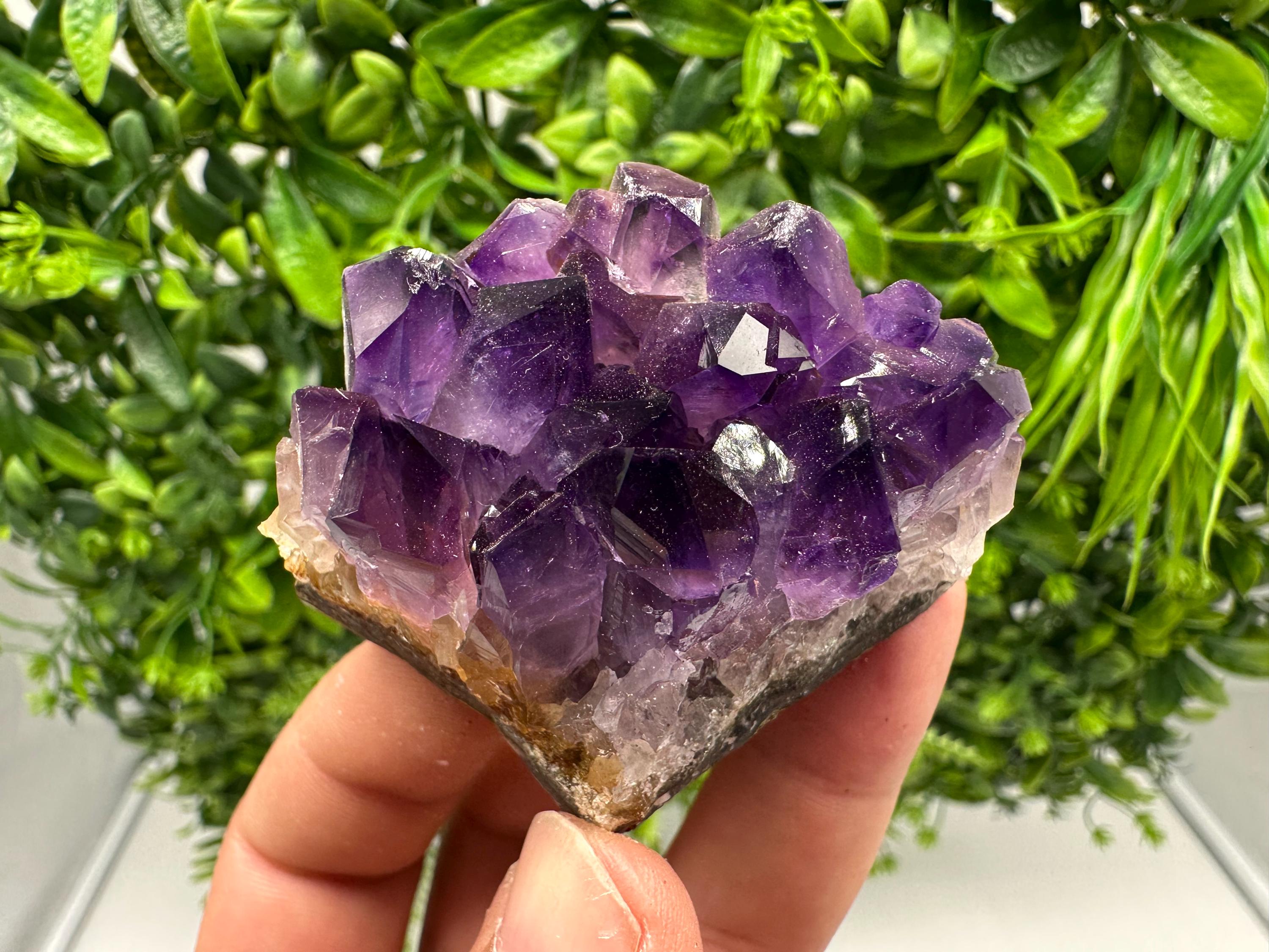 Natural Purple Amethyst Crystal Cluster from Uruguay