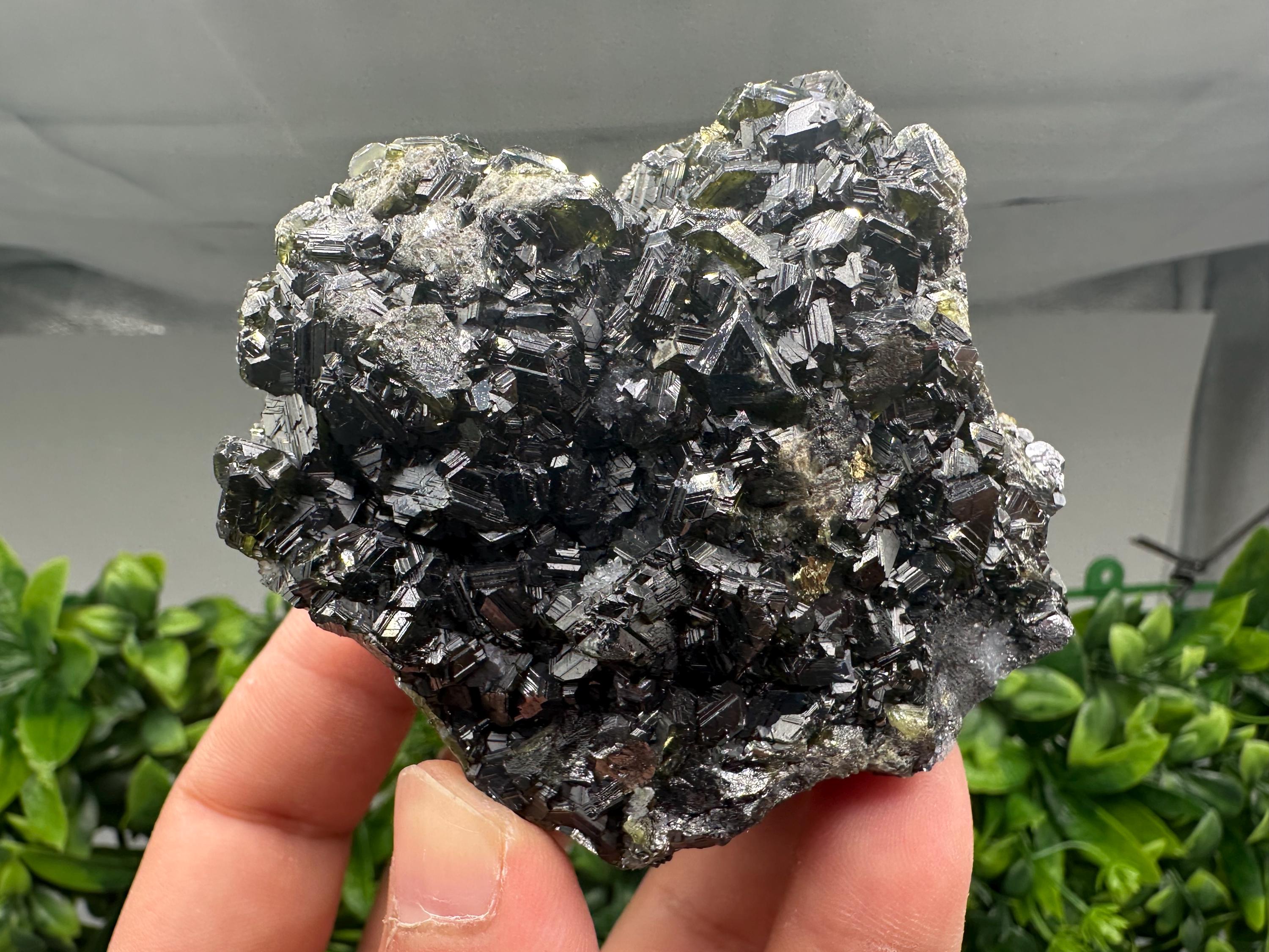 Stunning Gems Sphalerite Cleiopfane on Quartz from Krushev dol mine,Madan,Bulgaria,natural,collectible mineral specimen,home decor stone