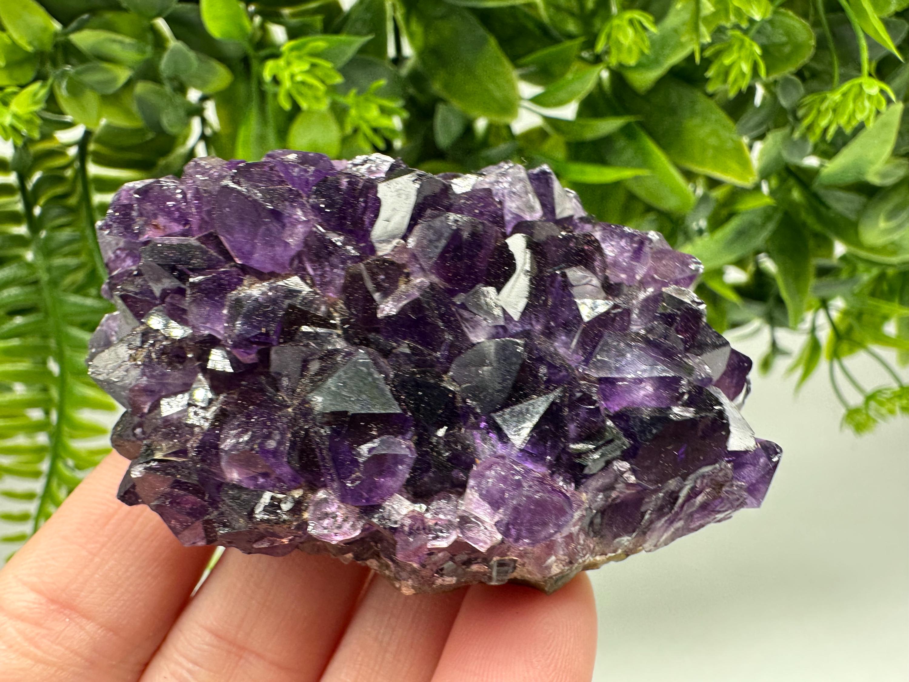 Uruguay Amethyst Crystal: Purple Quartz Home Decor, Energy Stone