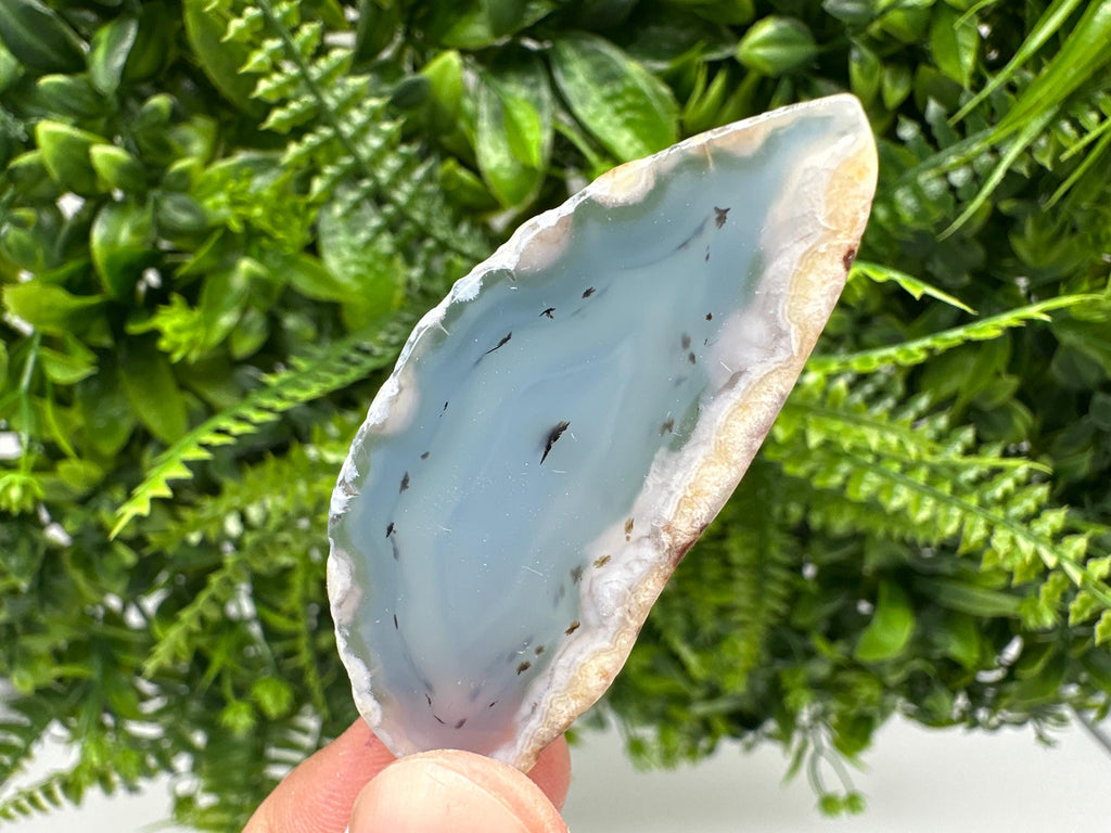Agate Slice: Polished Quartz Crystal, Spiritual Healing Stone