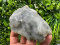 Blue Chalcedony Quartz with Chlorite Inclusions, Bulgaria Mineral Specimen