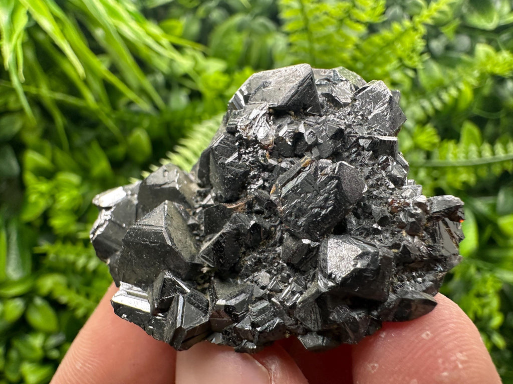Rare Black Sphalerite Cluster, Shiny Home Decor Stone