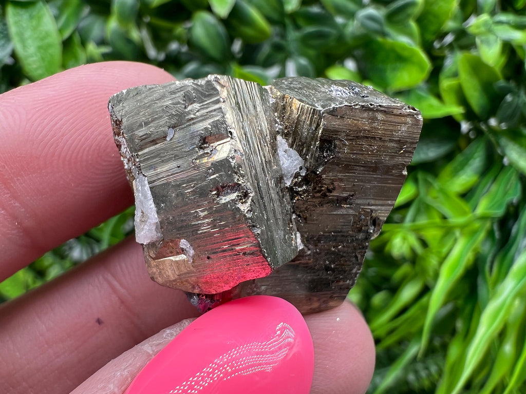 Wonderful Rainbow Pyrite whit Calcite,natural minerals souvenir Crystal,collection stone,rare minerals,home decor,Borieva Bulgaria