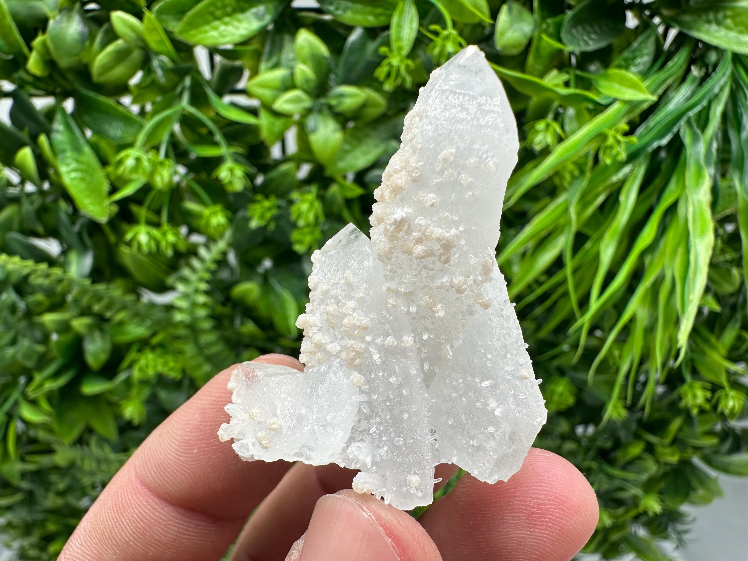 Calcite on Quartz,Pyrite Mineral Specimen Krushev dol  Mine, Bulgaria