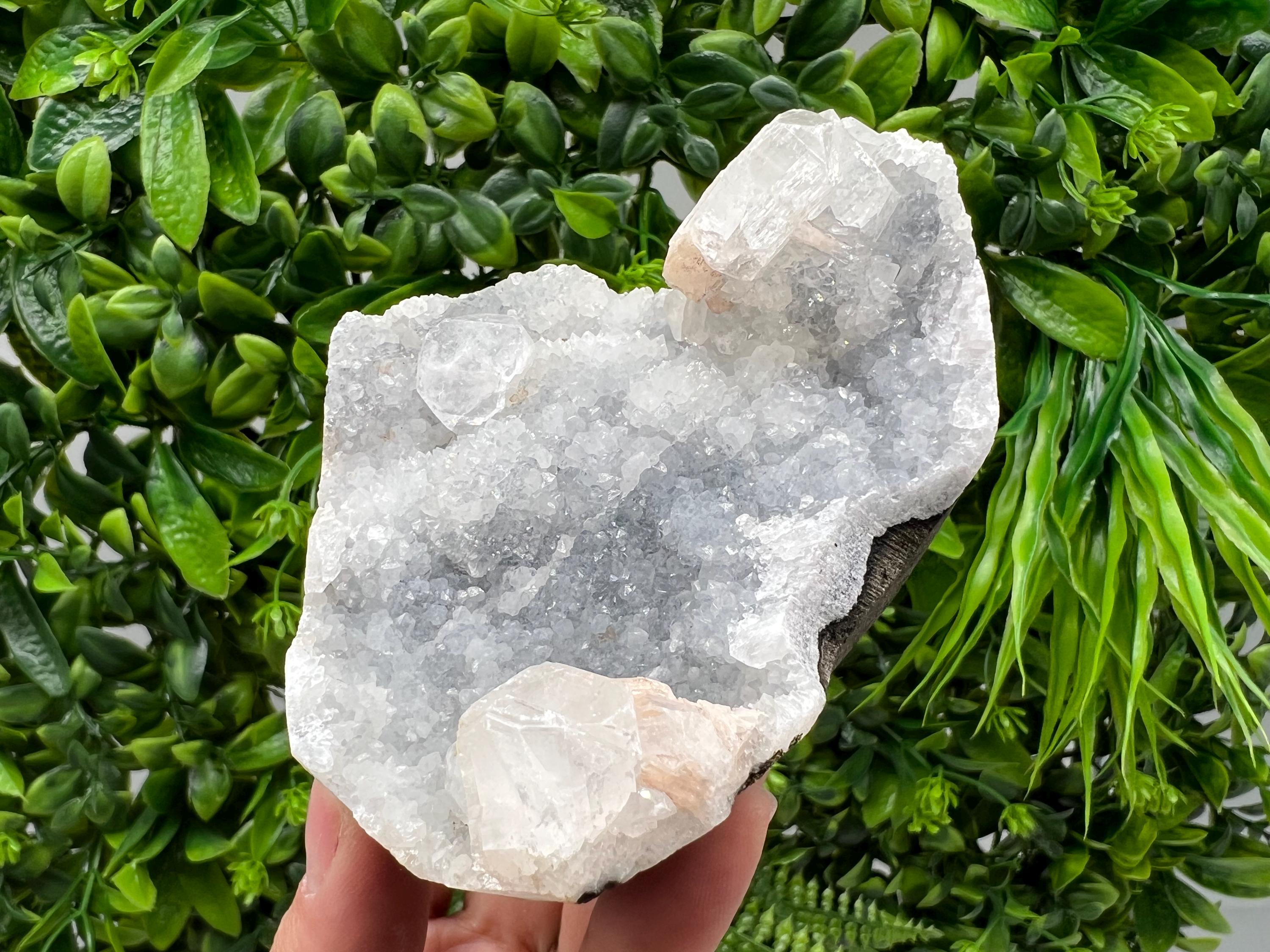 Natural Chalcedony Specimen, India Minerals, Rare Crystal Decor