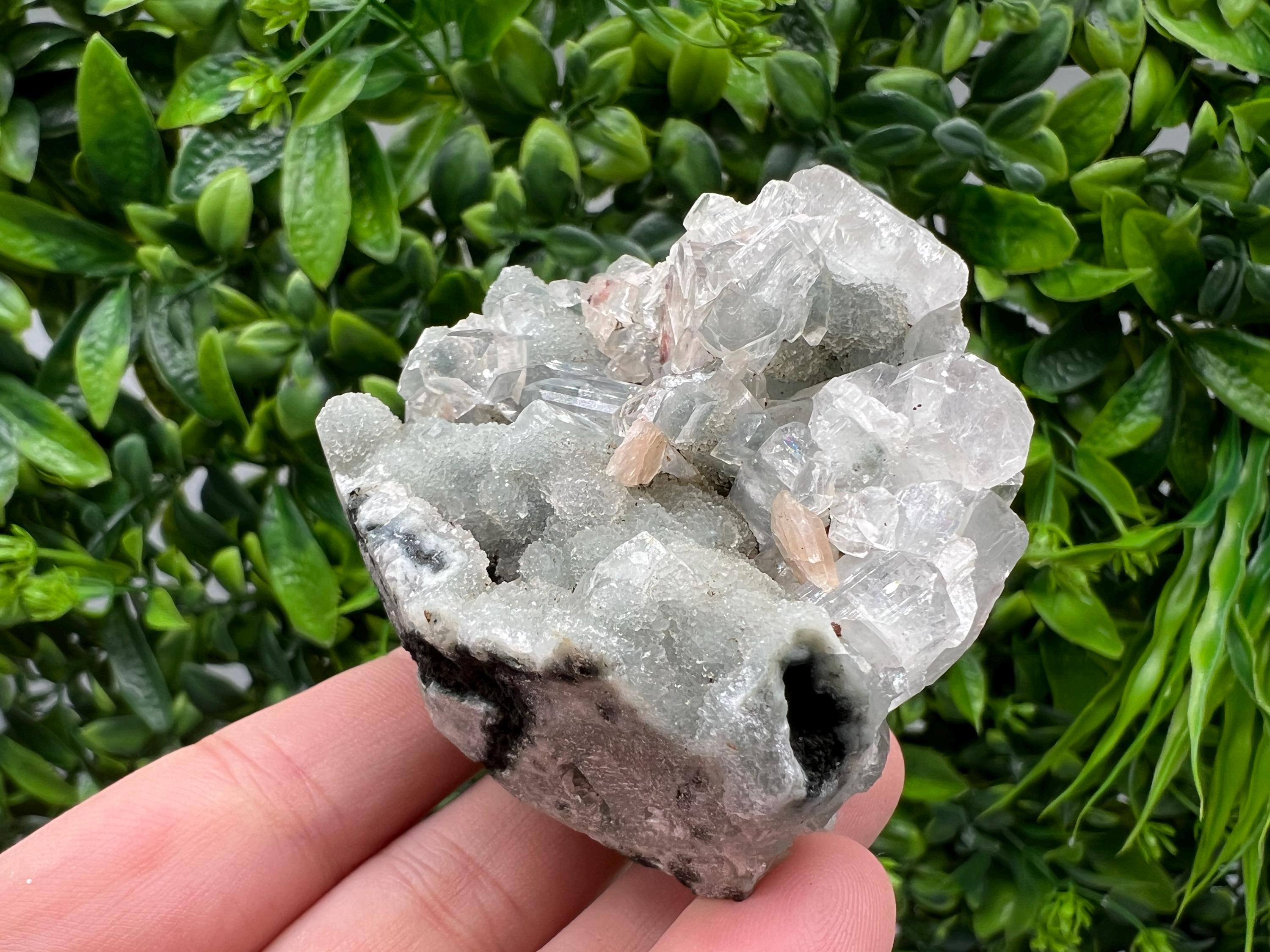 STUNNING Transparent Apophyllite on Chalcedony,natural, collection minerals specimen,India Minerals,Crystal, Stone Mineral Specimens India