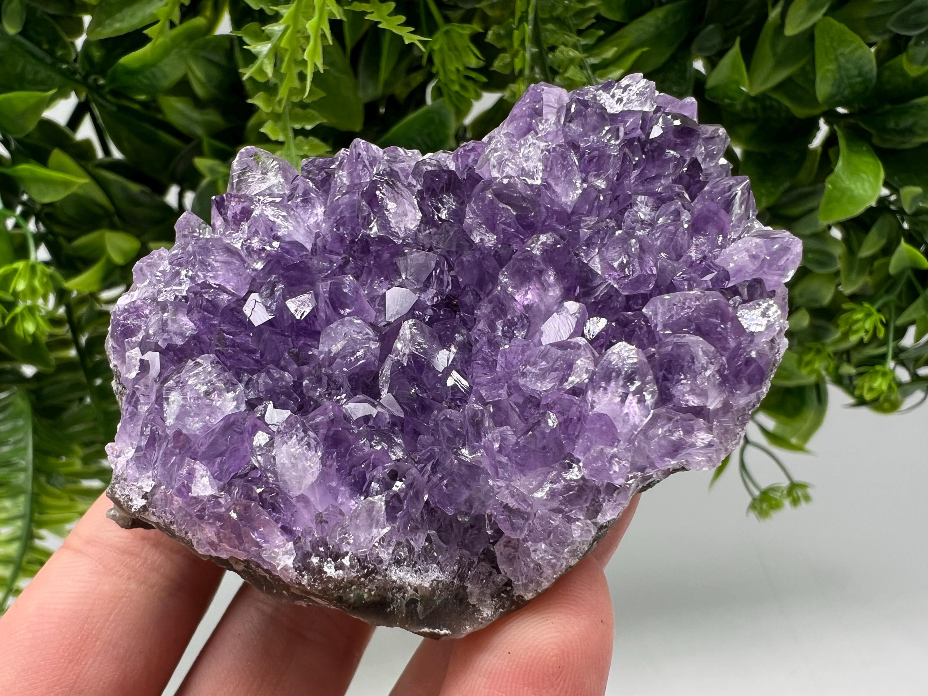 Natural Purple Amethyst Crystal from Uruguay, Home Decor, Energy Crystal