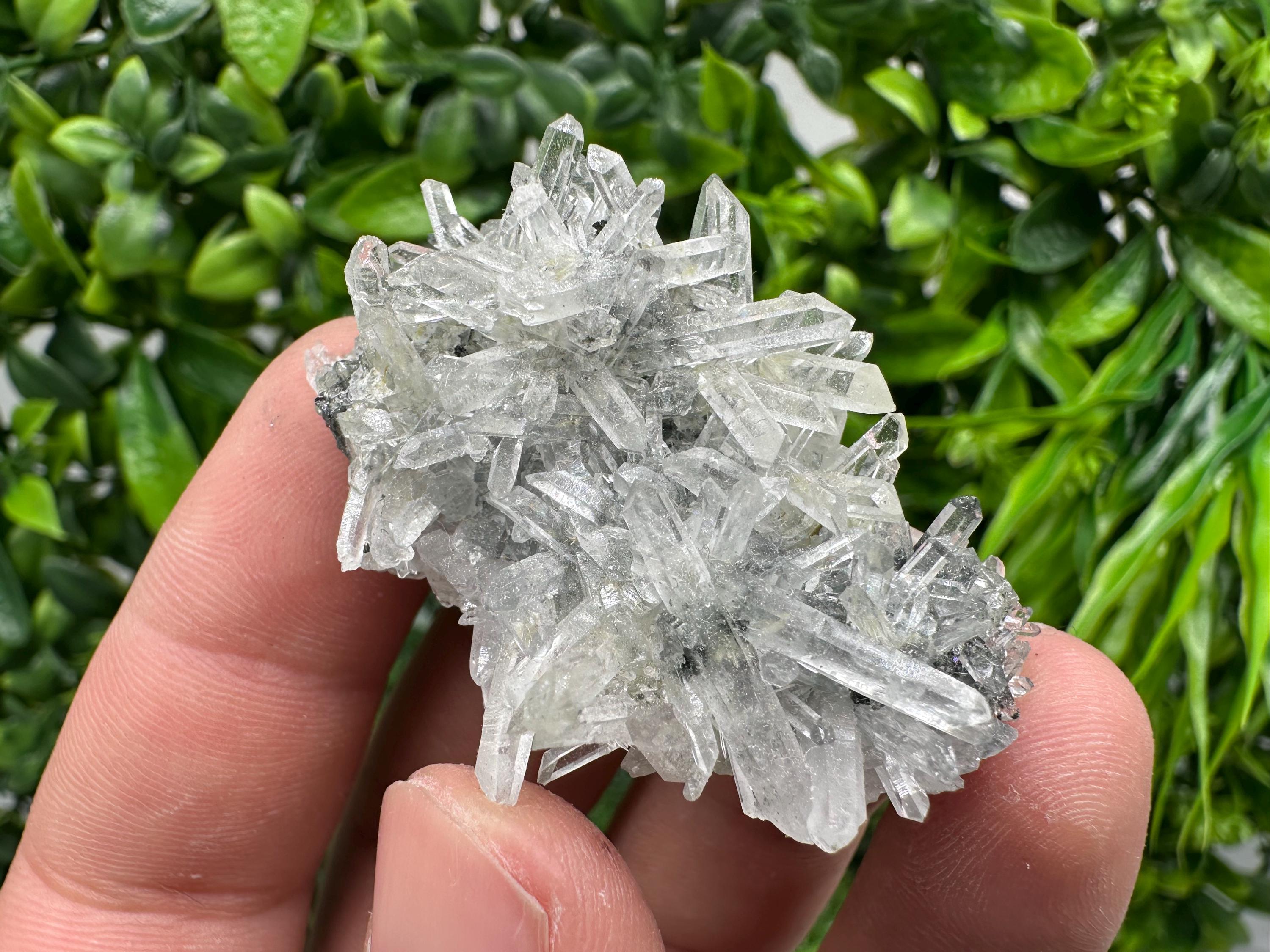 Quartz with Epidote Specimen: Borieva Mine, Bulgaria