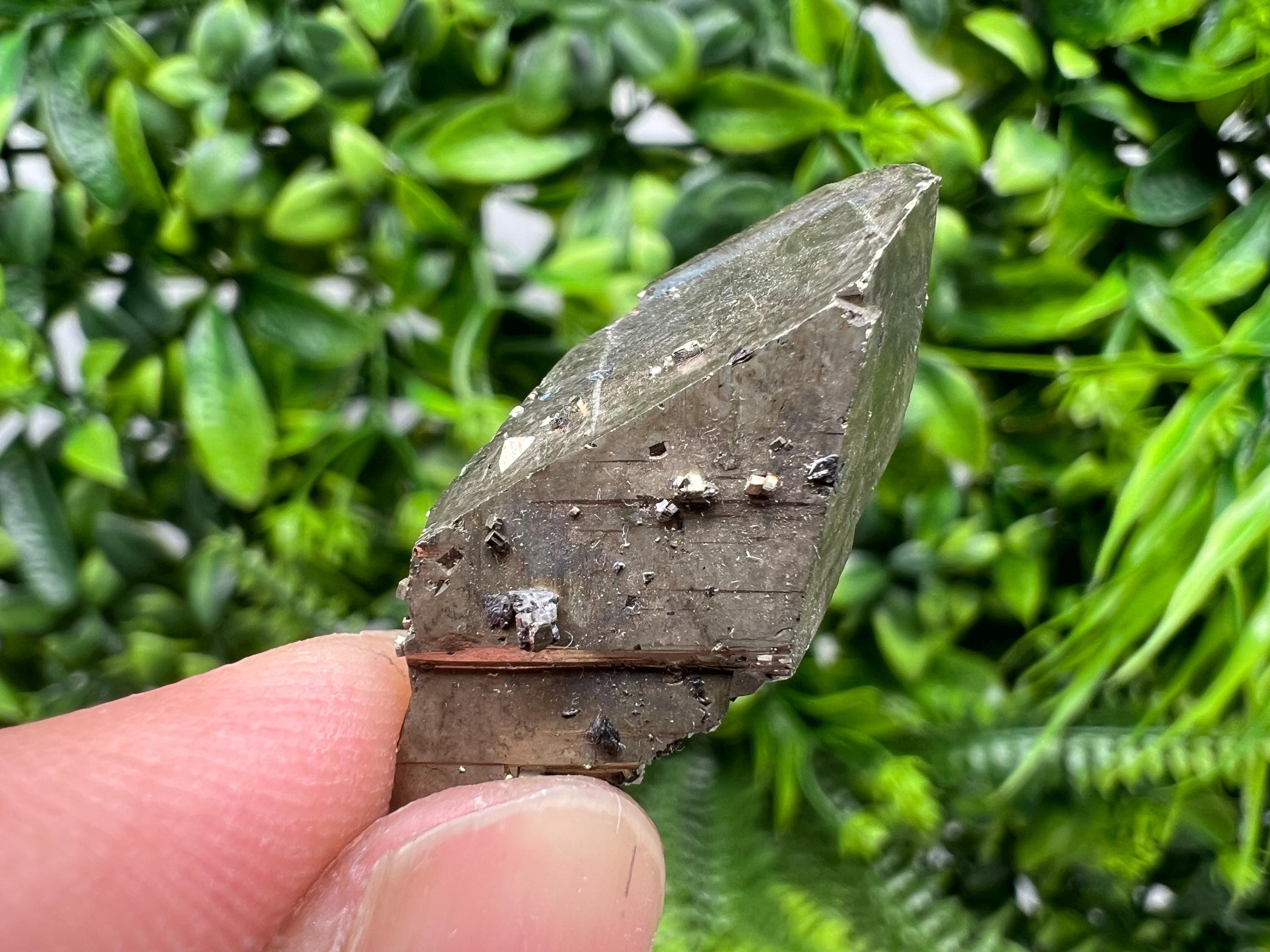 Mini Rainbow Pyrite Cluster: Borieva Mine, Bulgaria