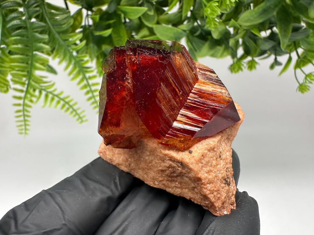 Orange-Brown Arcanite Mineral Specimen, Santa Ana Tin Mine