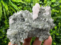 Mangano Calcite on Quartz with Chlorite, Borieva Mine Mineral Specimen
