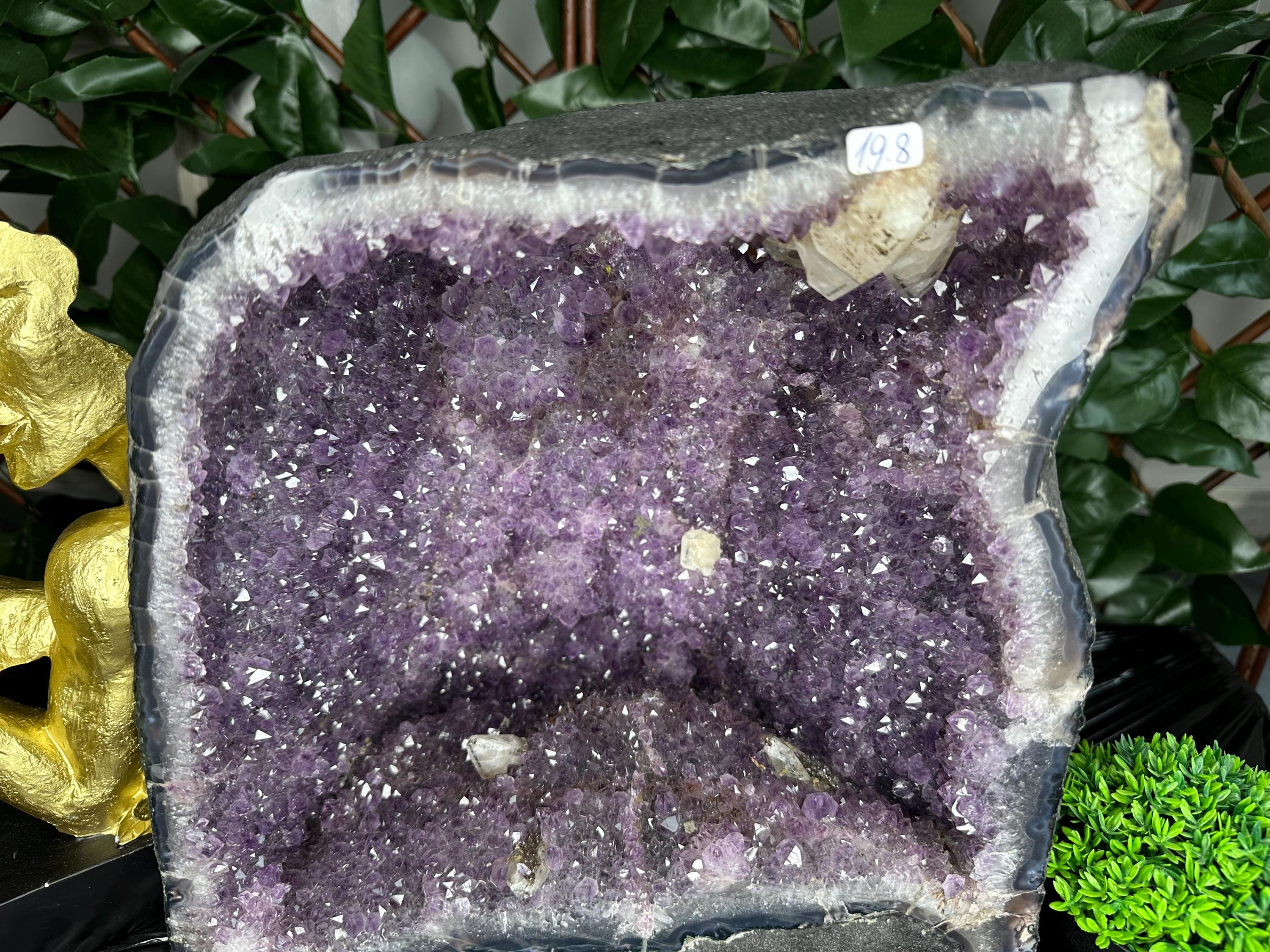 Large Amethyst Geode, Brazil Mineral Specimen, Purple Quartz