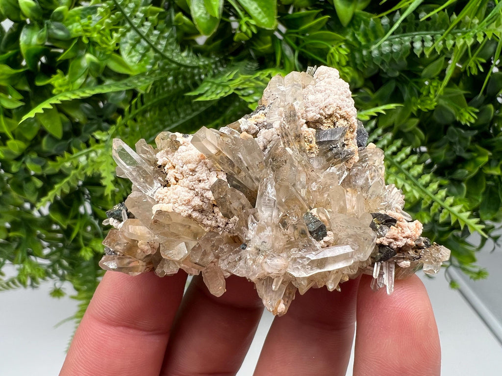 Quartz Rhodochrosite Mineral Specimen, Madan Bulgaria Crystal