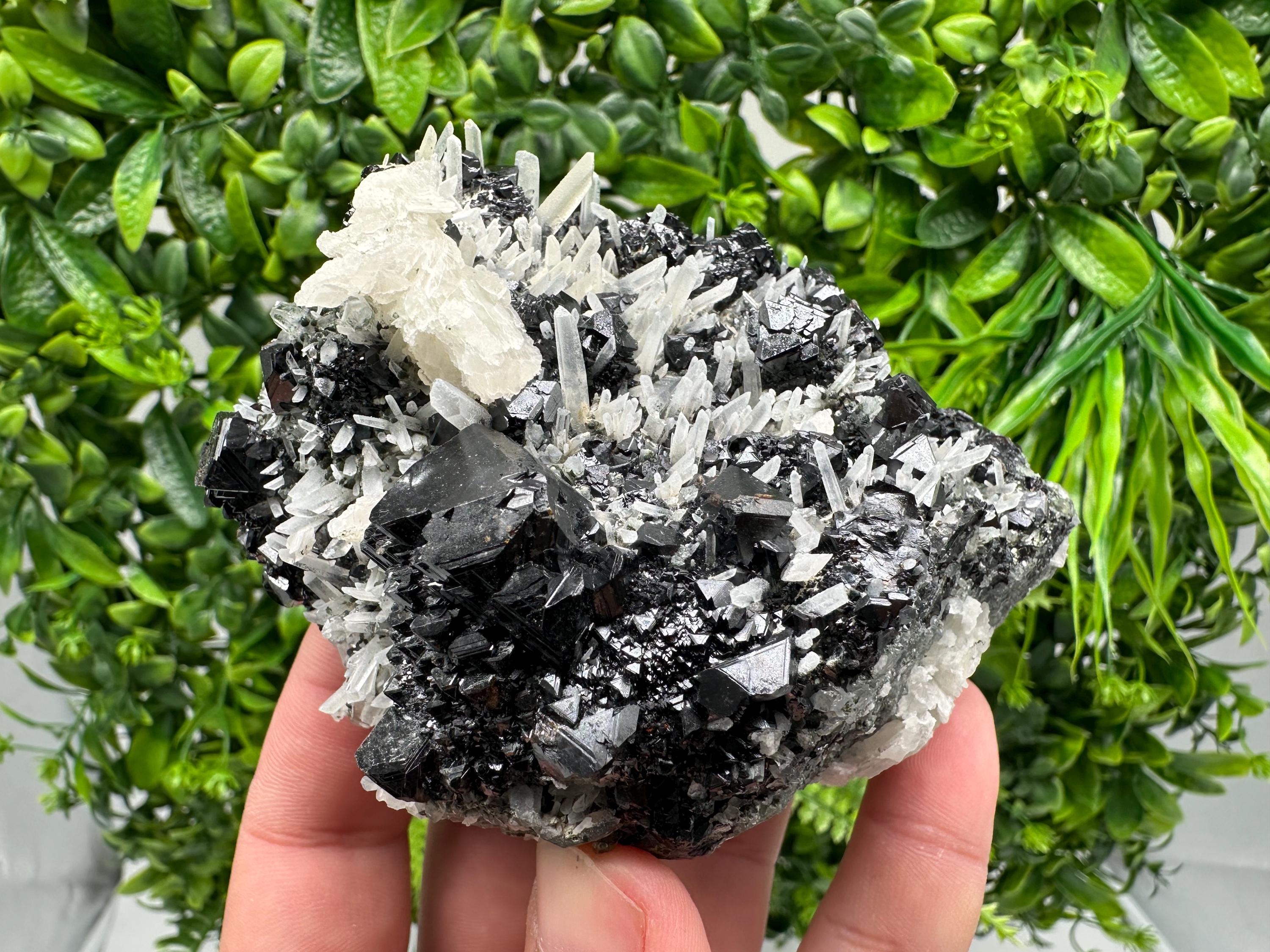 Mirror Galena, Sphalerite & Calcite Specimen: Borieva Mine, Bulgaria