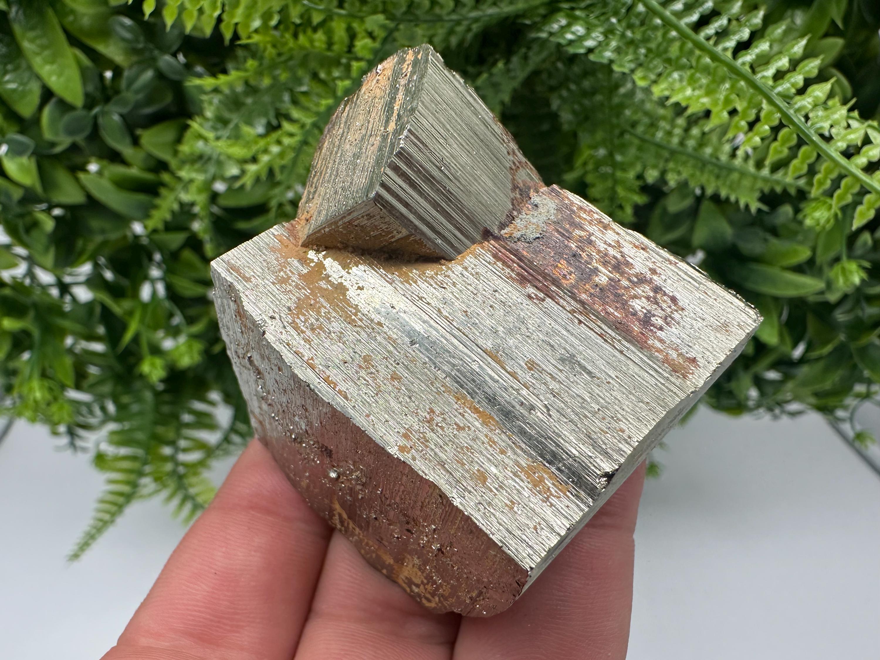Wonderful Rainbow Pyrite whit Calcite,natural minerals souvenir Crystal,collection stone,rare minerals,home decor,Borieva Bulgaria