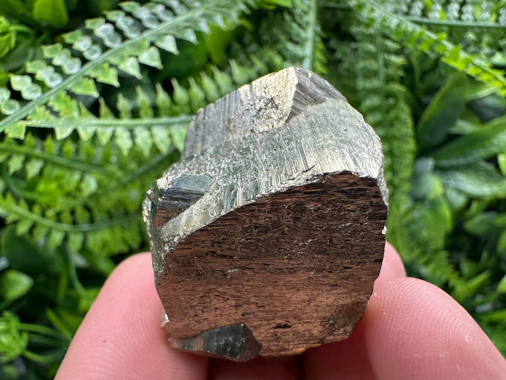 Natural Pyrite Crystal, Shiny Fool's Gold Mineral, Borieva Mine