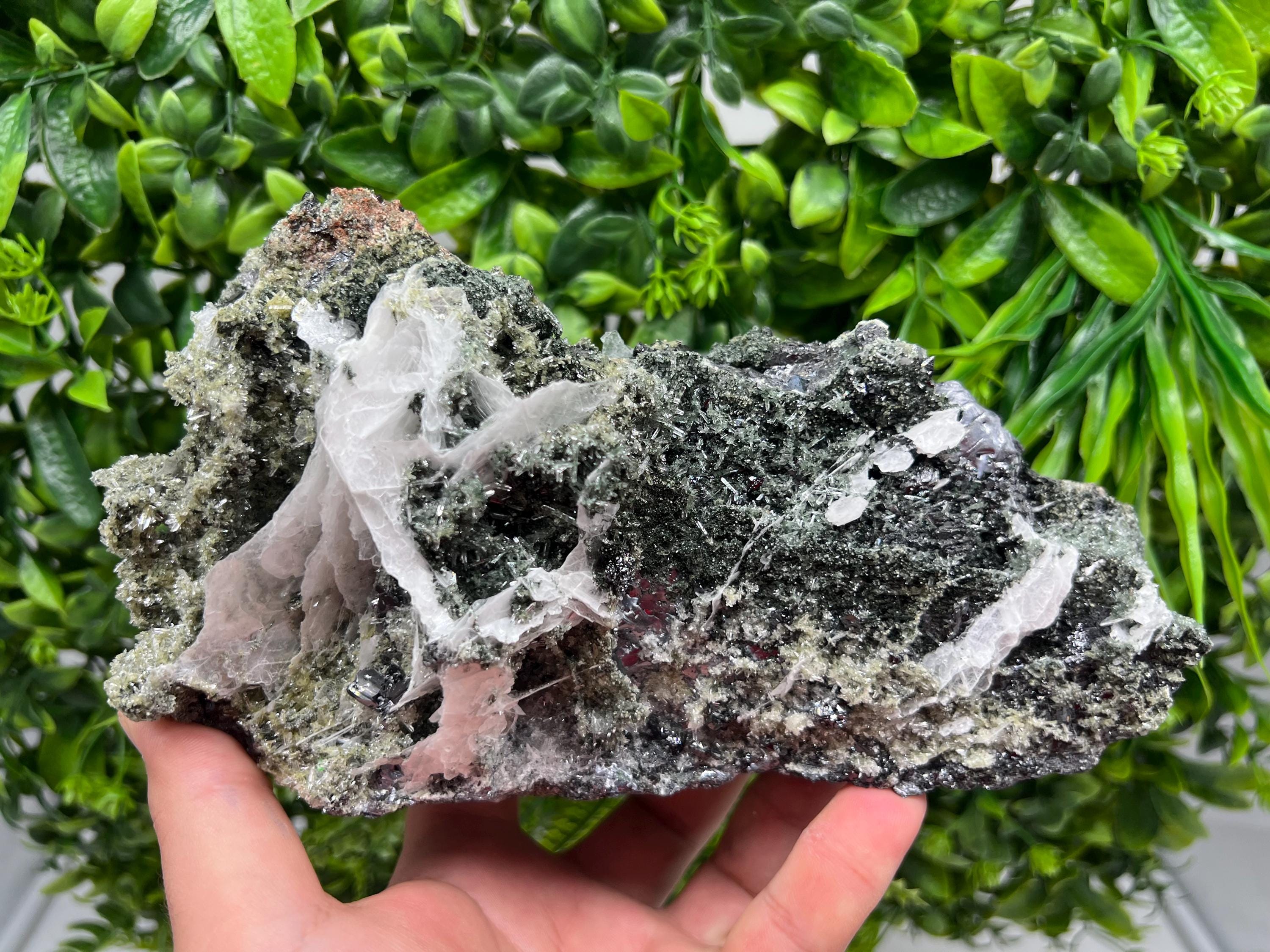 Collection Skeleral GALENA on Sphalerite,Calcite,gree Quartz,natural,collectibles mineral specimen,home decor stone,gift,collection specimen