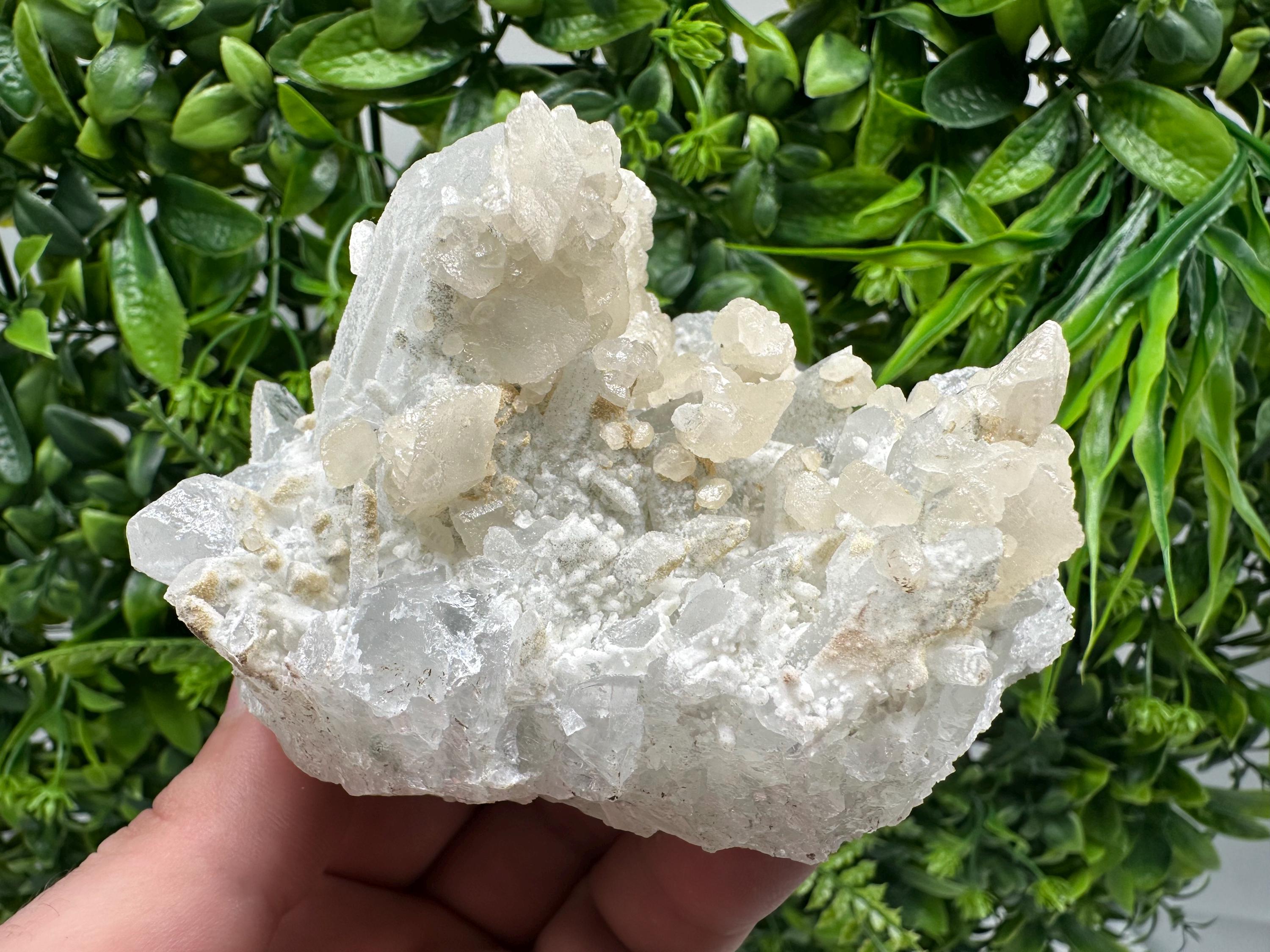 Milky Quartz Calcite Specimen, Borieva Mine Bulgaria, Home Decor Stone