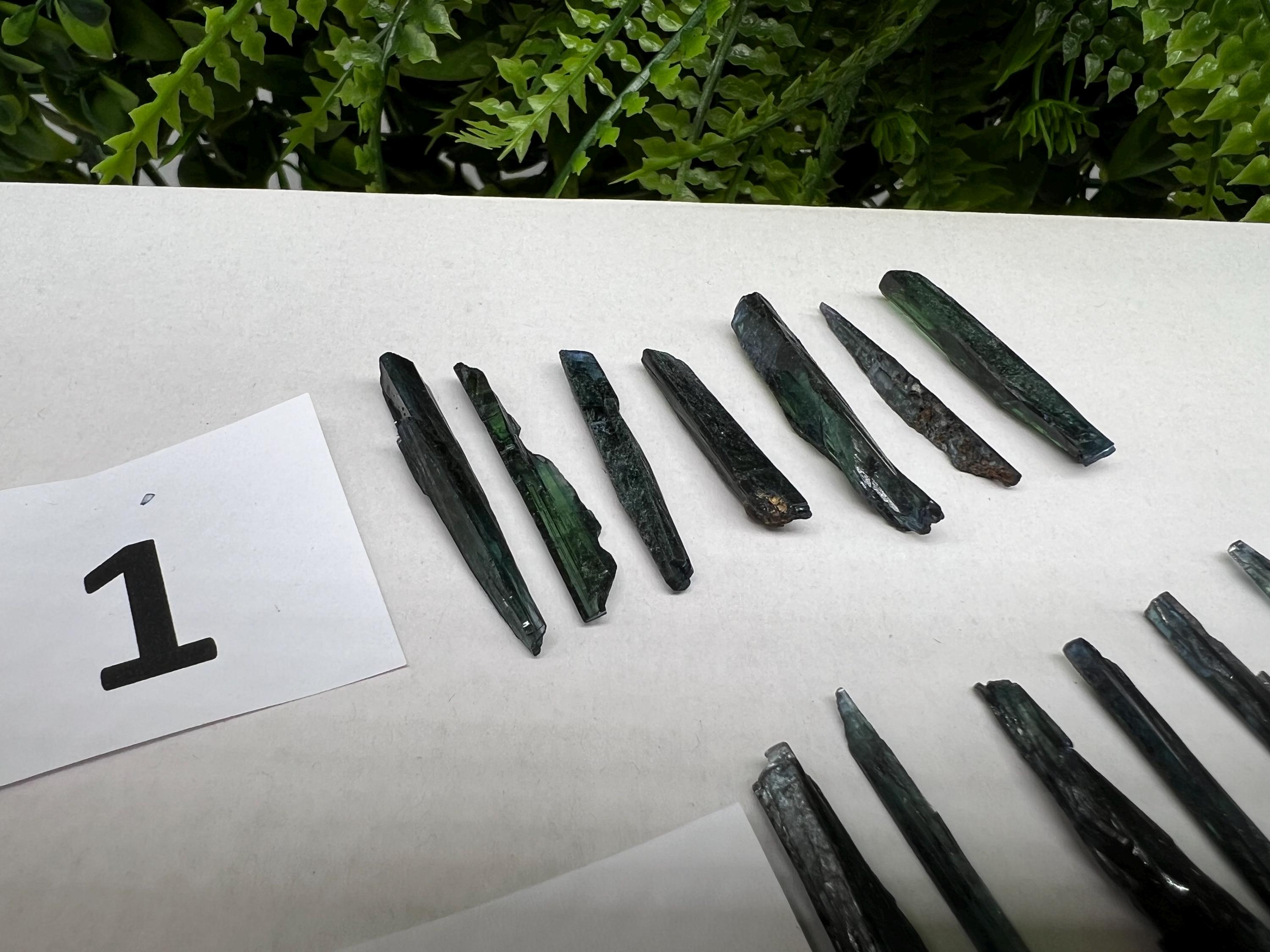 Green Vivianite Crystal Stick: Mineral Specimen, Home Decor