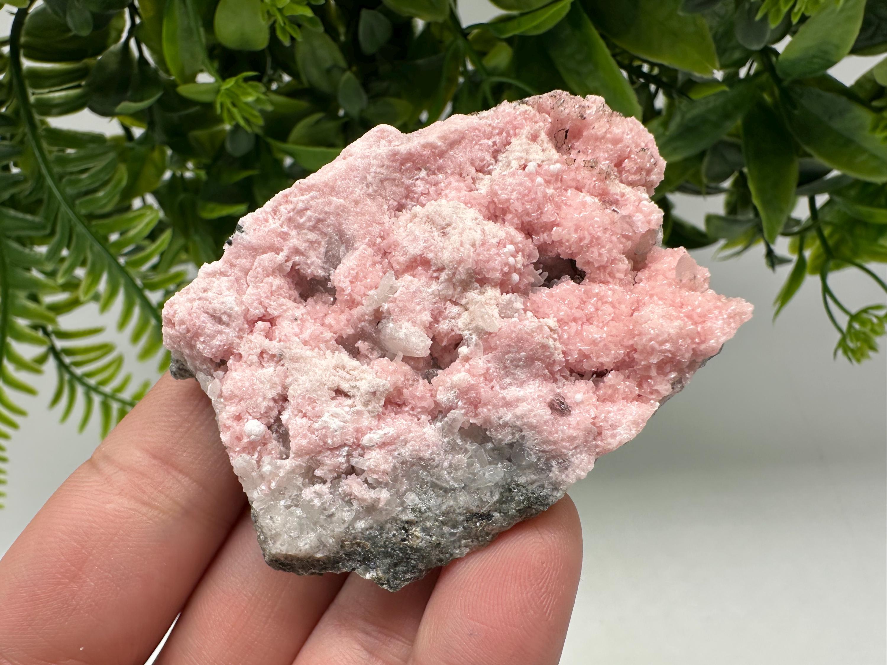 Pink Rhodochrosite Crystal: Starnica Mine, Bulgaria, Home Decor