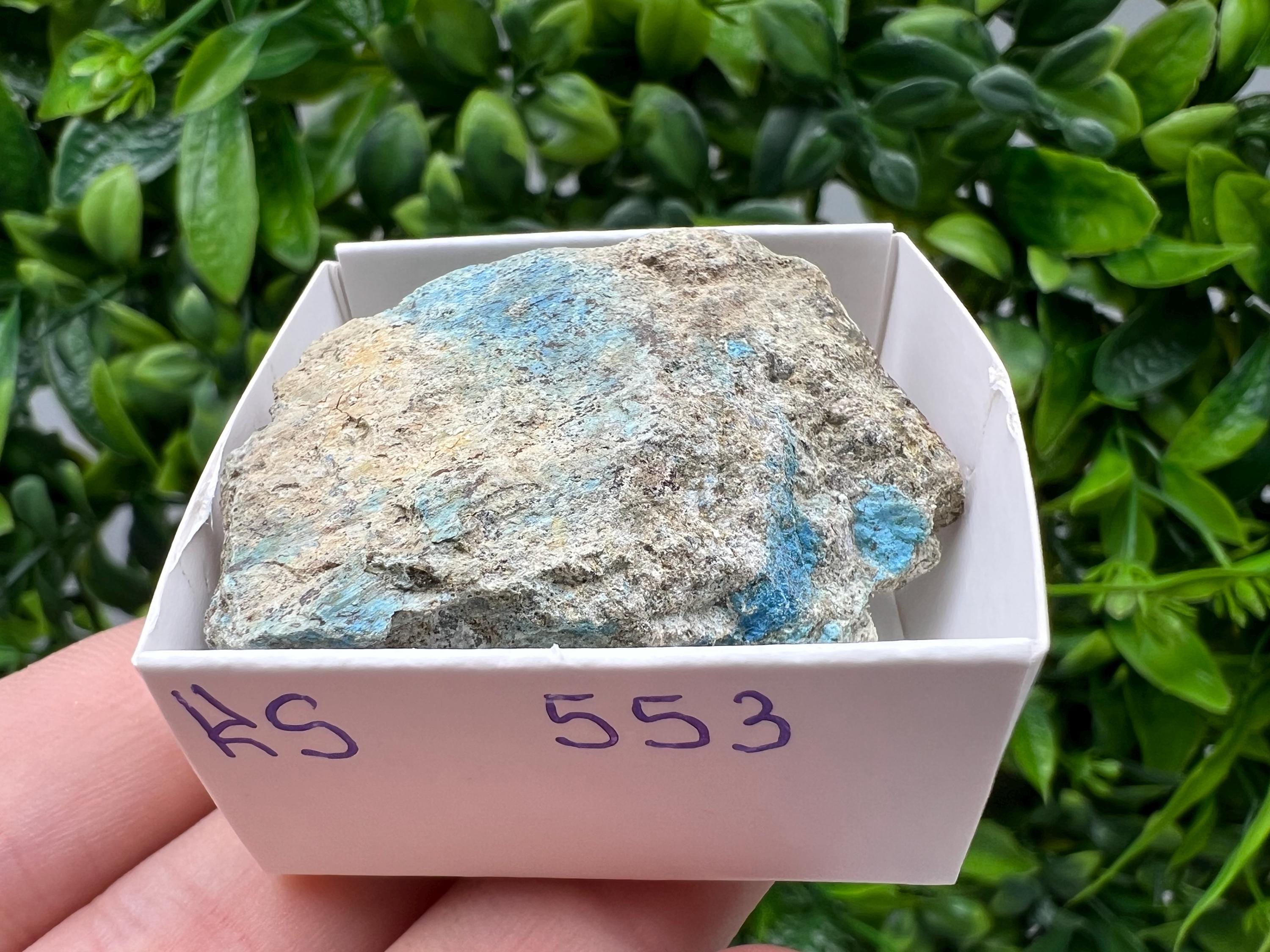 Rare Raw Aerinite Mineral Specimen: Lleida, Spain (4.5/3.5 CM)