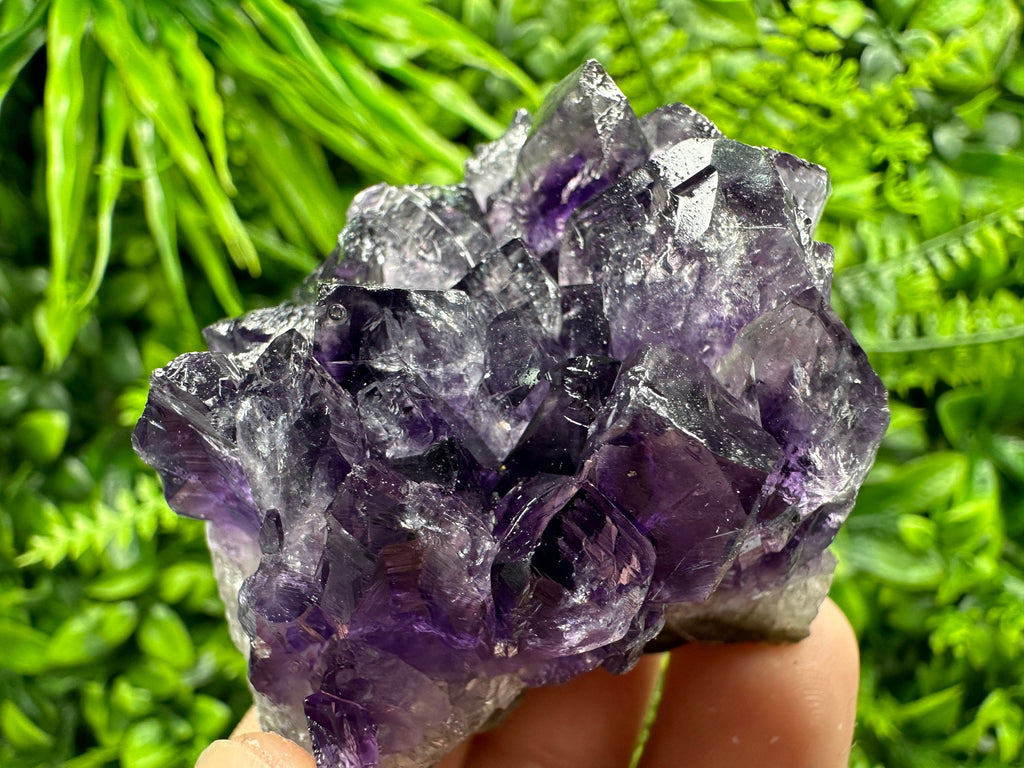 Uruguay Amethyst Cluster: Natural Purple Quartz Crystal, Home Decor