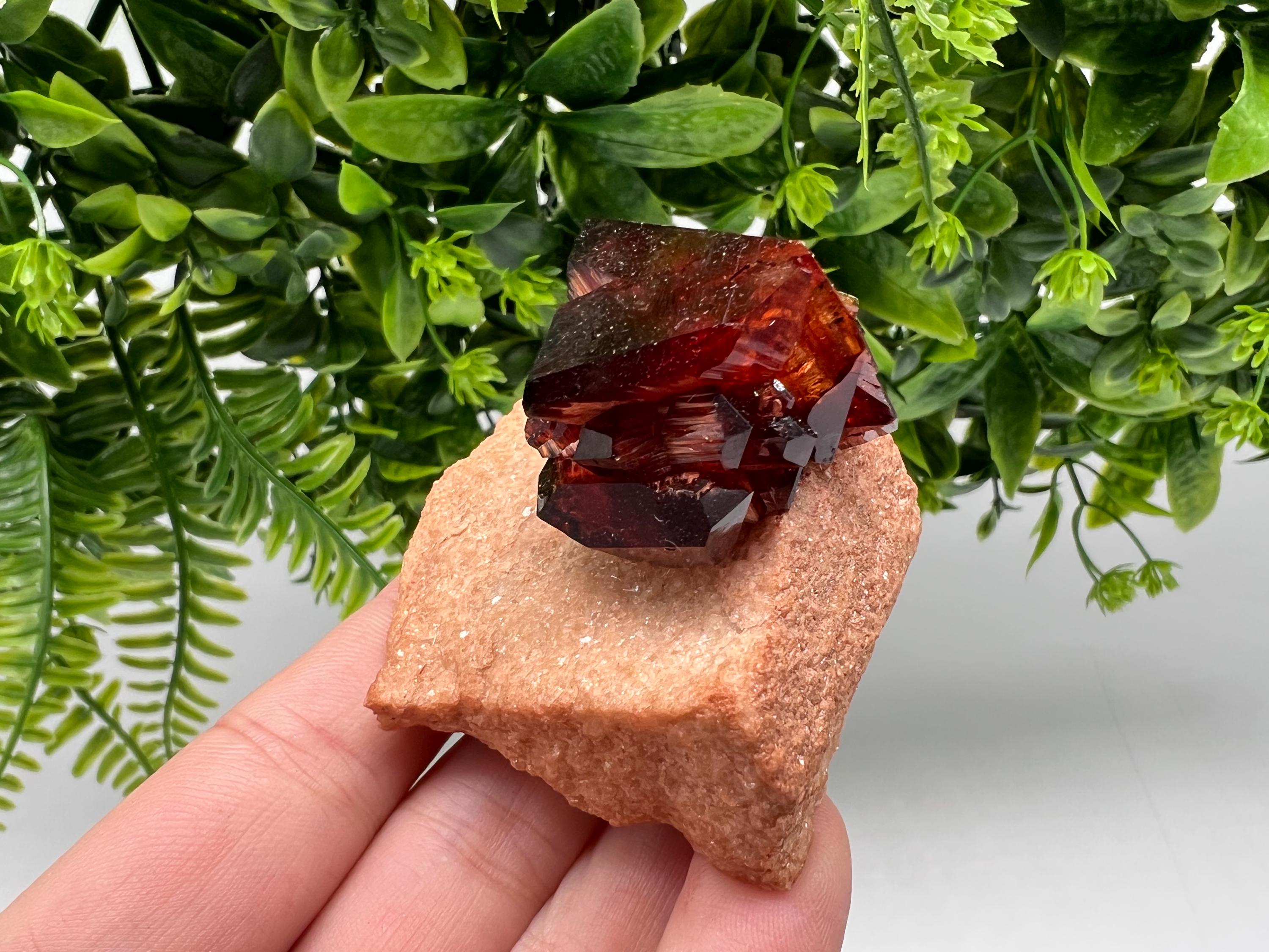 Orange-Brown Arcanite Mineral Specimen, Santa Ana Tin Mine