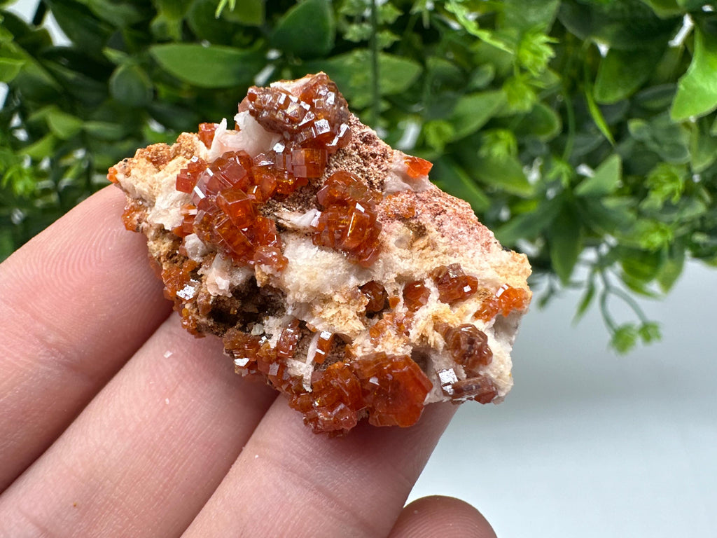 Red Vanadinite on Barite from Marocco,crystal minerals Speciment cluster Vanadinite crystal Vanadinite Geology Vanadinite cluster minerals