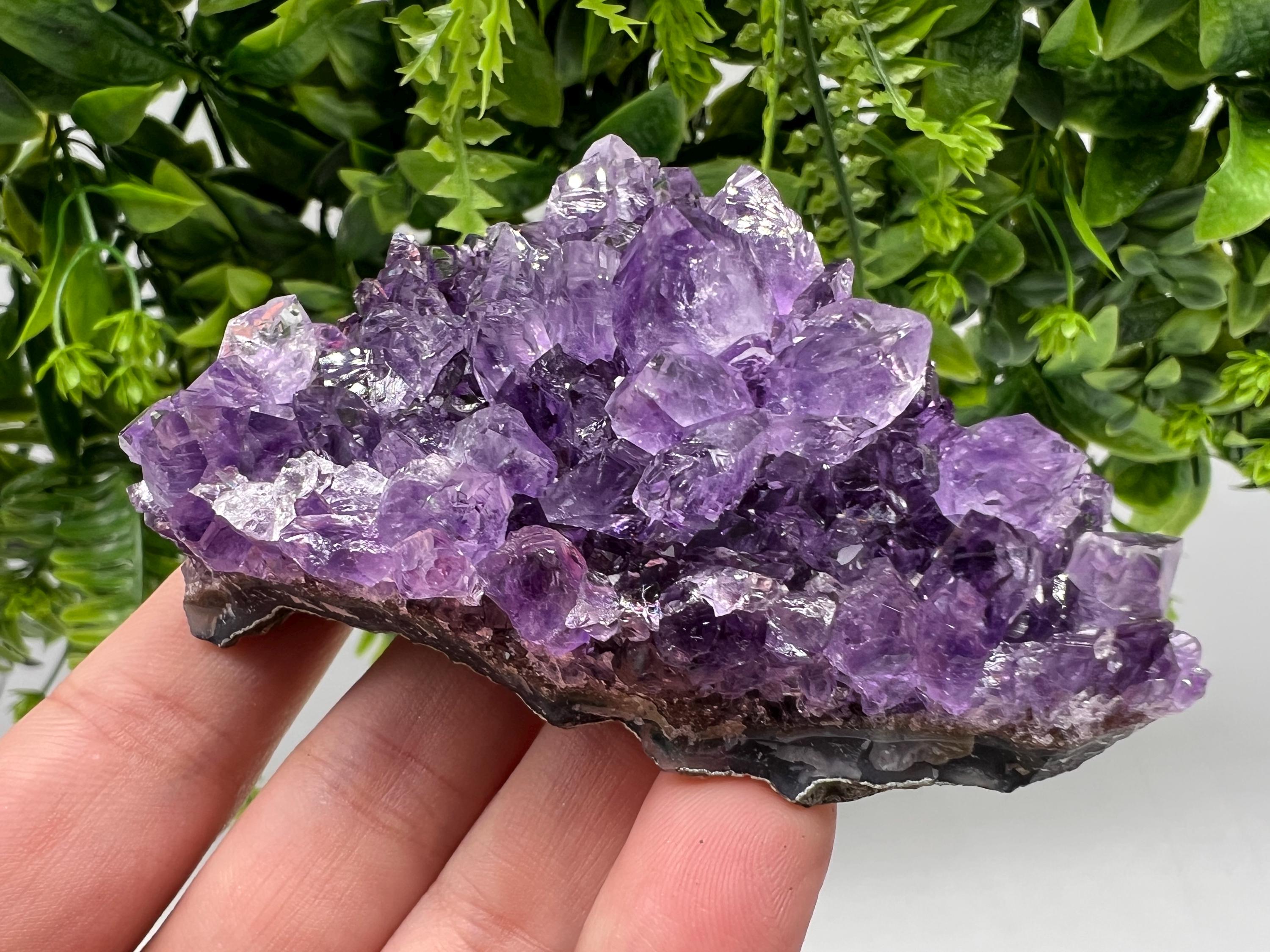 Stunning,Purple Amethyst from Uruguay,Natural Amethyst,Purple crystal,Pyrple Quartz,Crystal from Uruguay,Home decor,Energy crystal,Phantoms