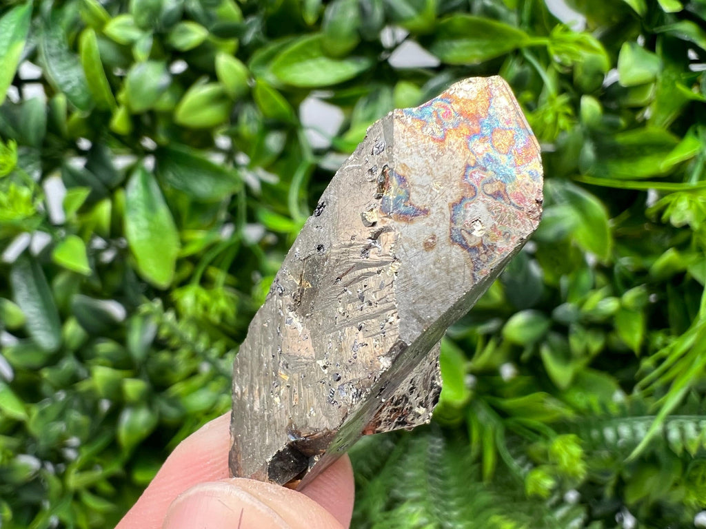 Rare Rainbow Pyrite Cluster: Borieva Mine, Bulgaria