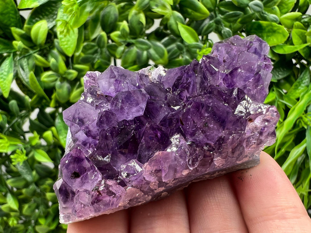 Uruguay Amethyst Cluster, Natural Purple Crystal, Home Decor