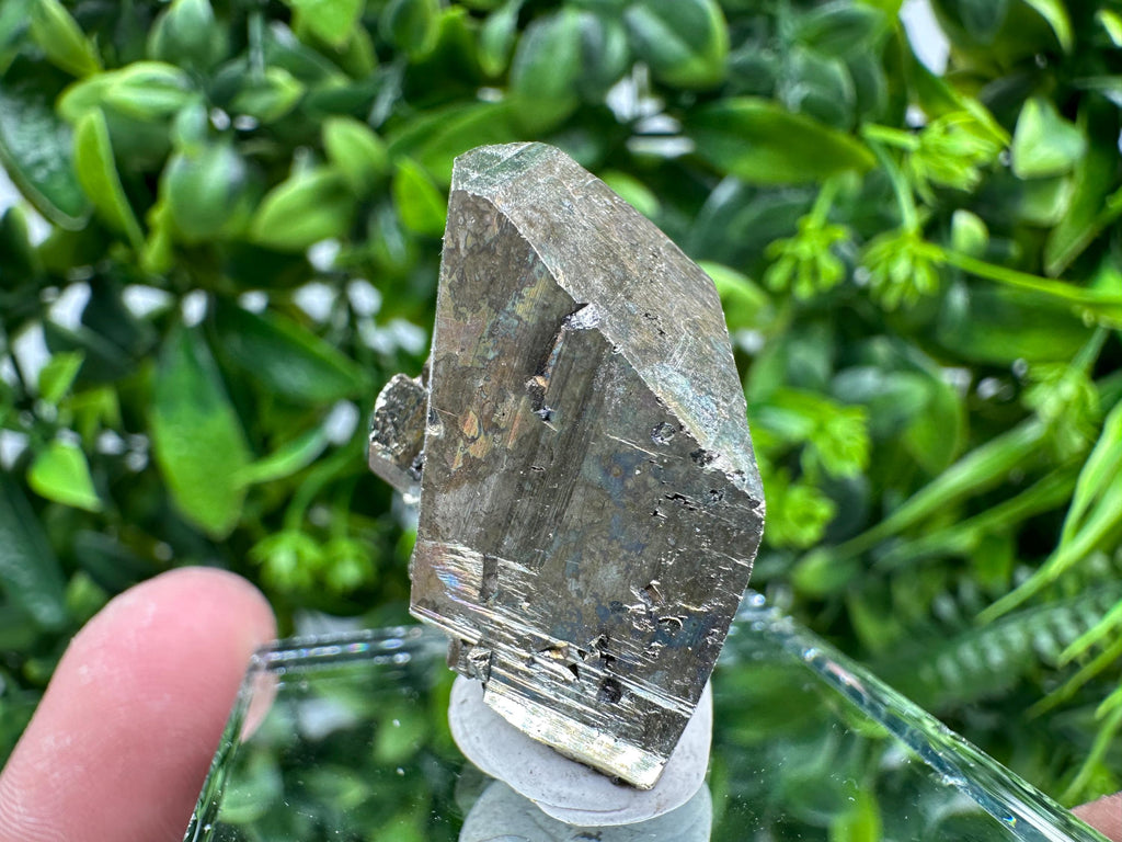 Rare Rainbow Pyrite Crystal Cluster - Borieva Mine, Bulgaria