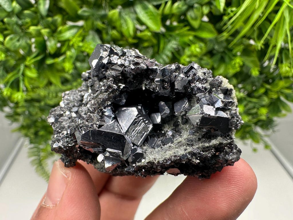 Sphalerite Galena Crystal Cluster with Quartz, Epidote & Chlorite