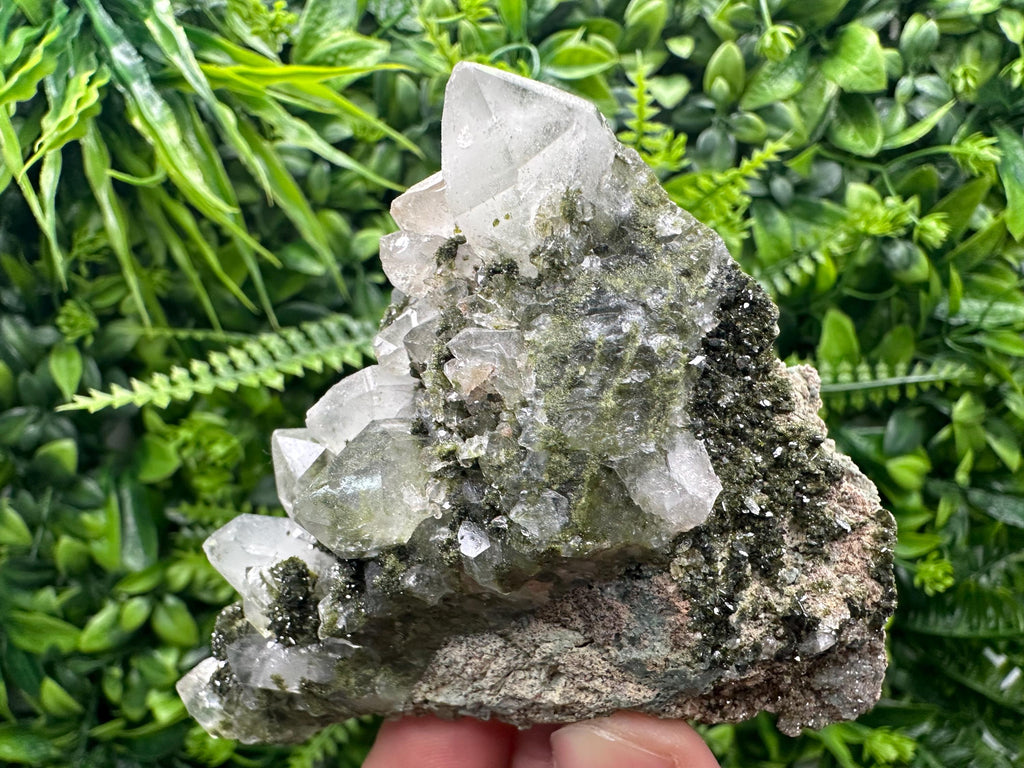 Rainbow Epidote with Quartz, Hakkari Turkey Mineral Specimen