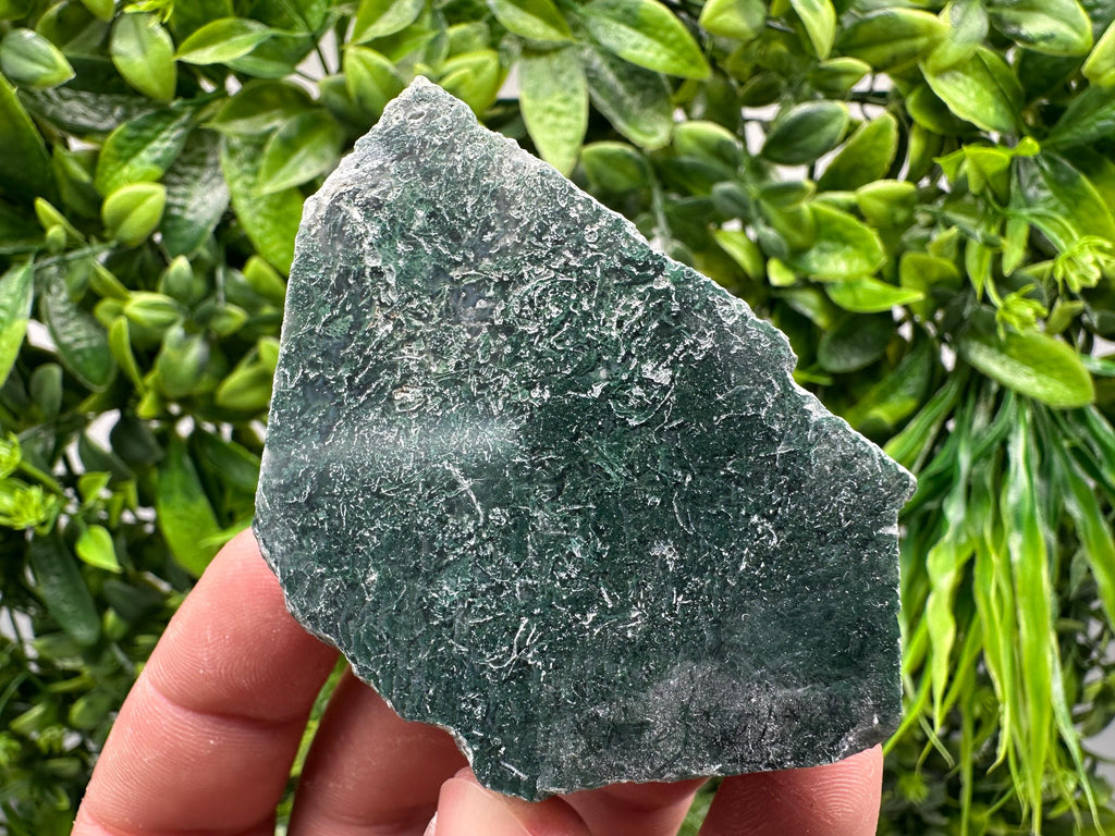 Polished Moss Agate Slab: Crystal Slice (7/5 cm, 103 grams)