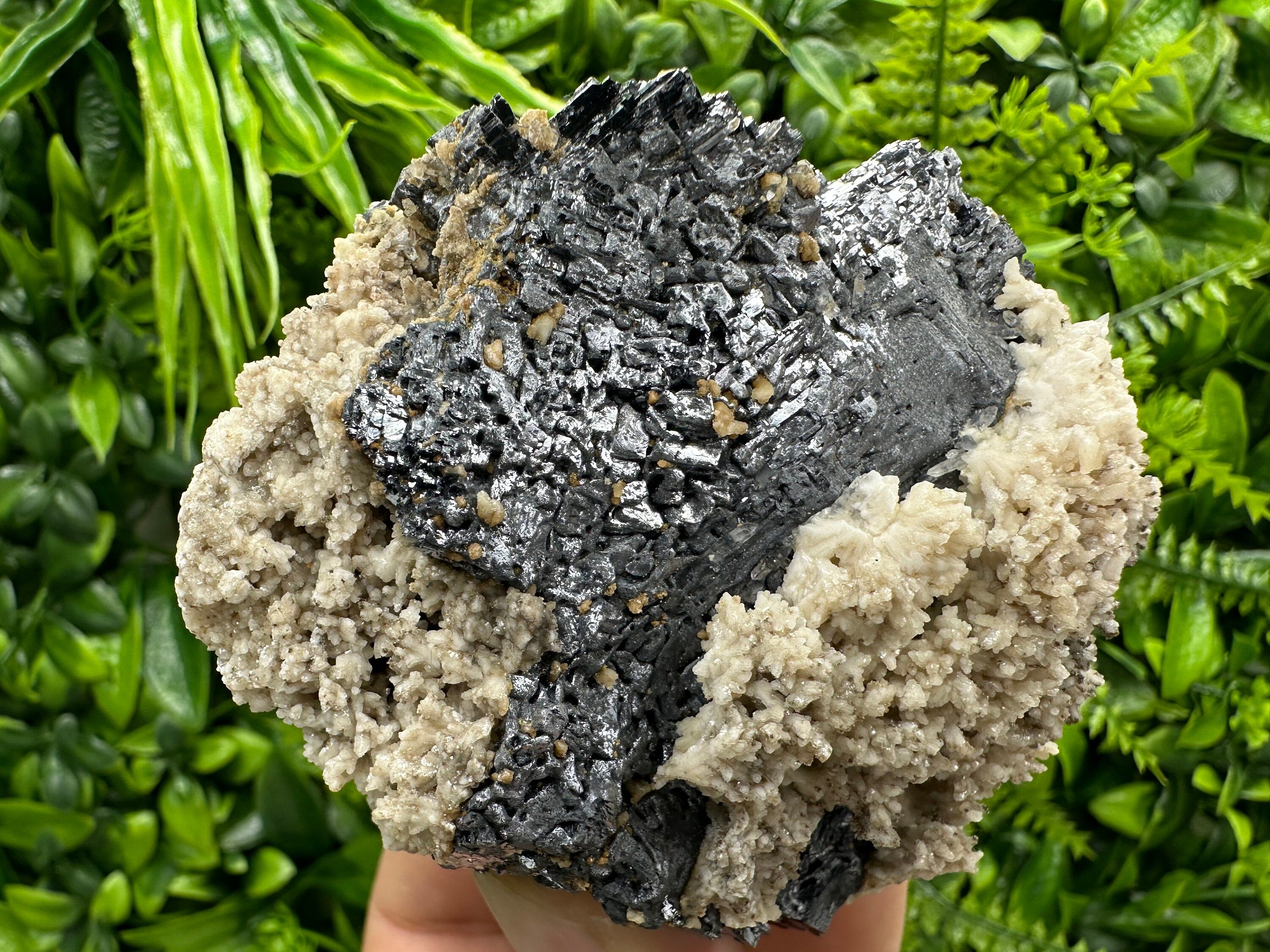 Galena with Dolomite, Rare Morphology Mineral Specimen