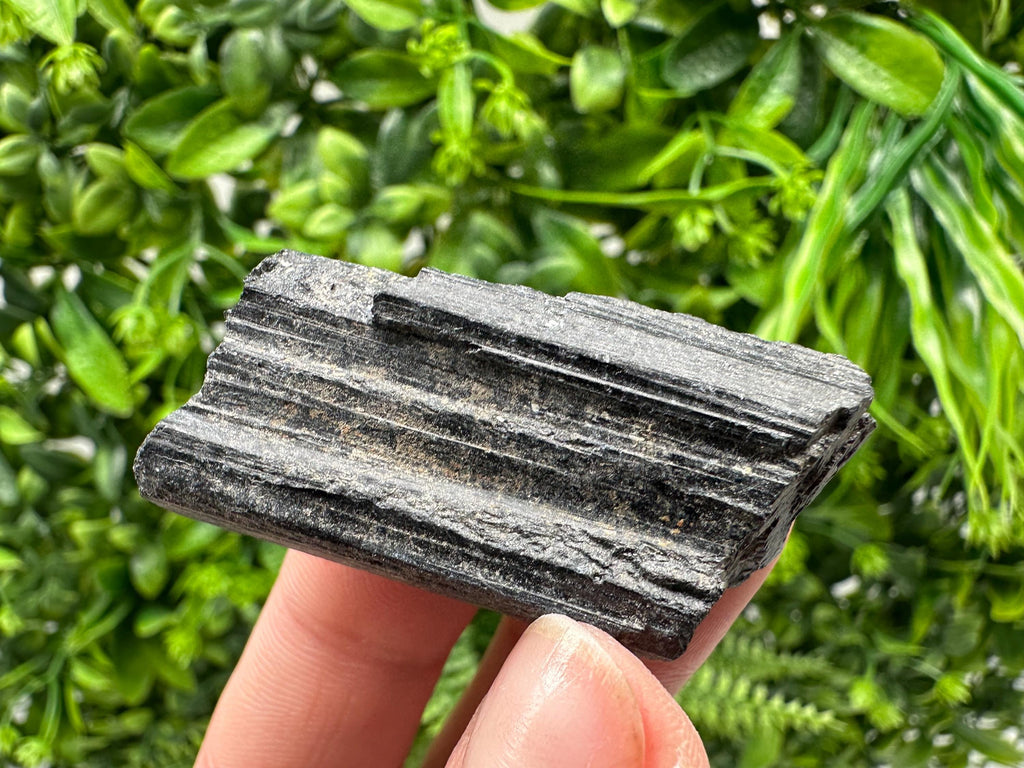 Natural Black Tourmaline Crystal – Raw Protective Stone, Healing Crystal, Grounding Mineral Gift