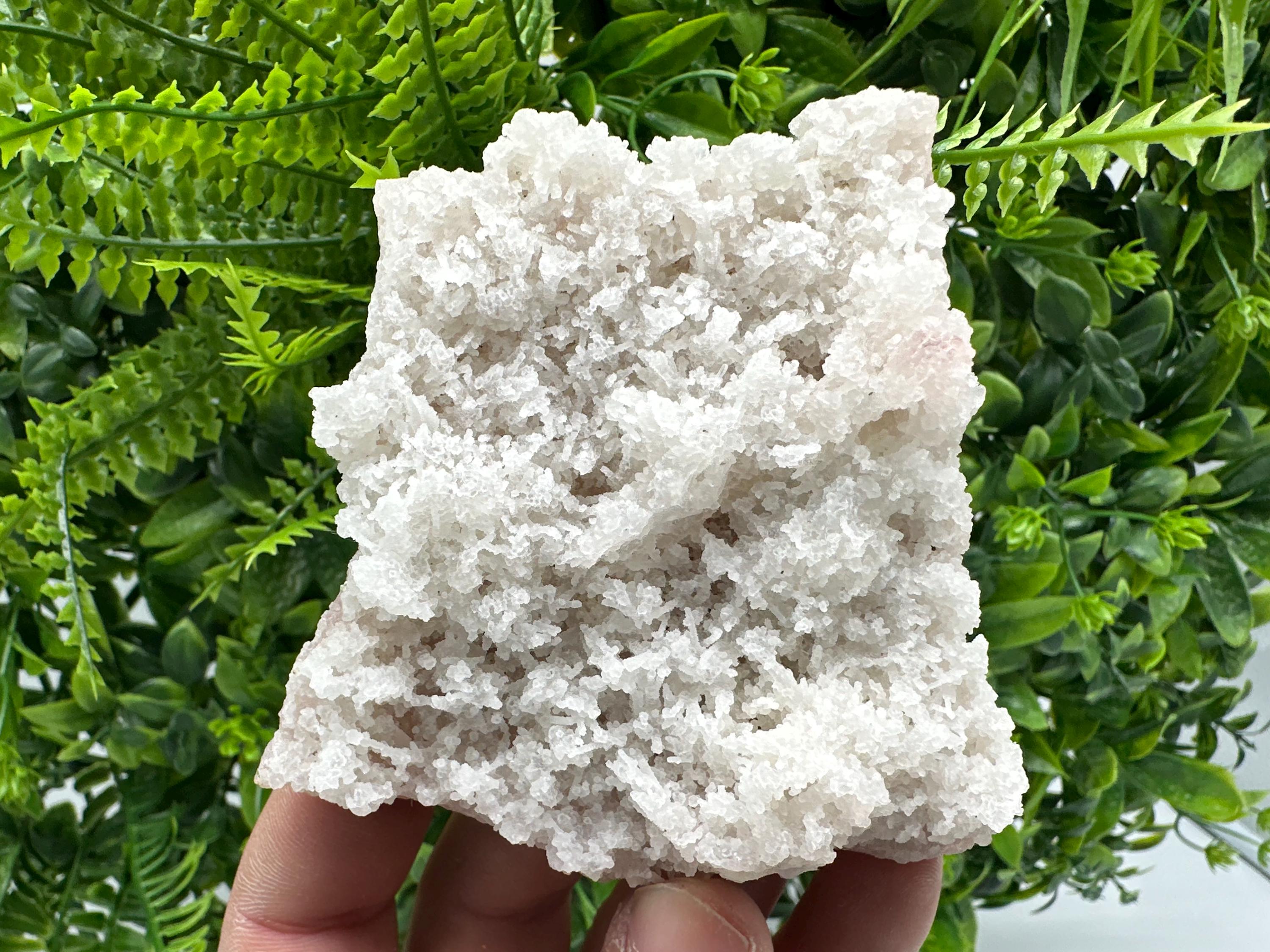 Natural Chalcedony Specimen: India Crystal Mineral, Home Decor